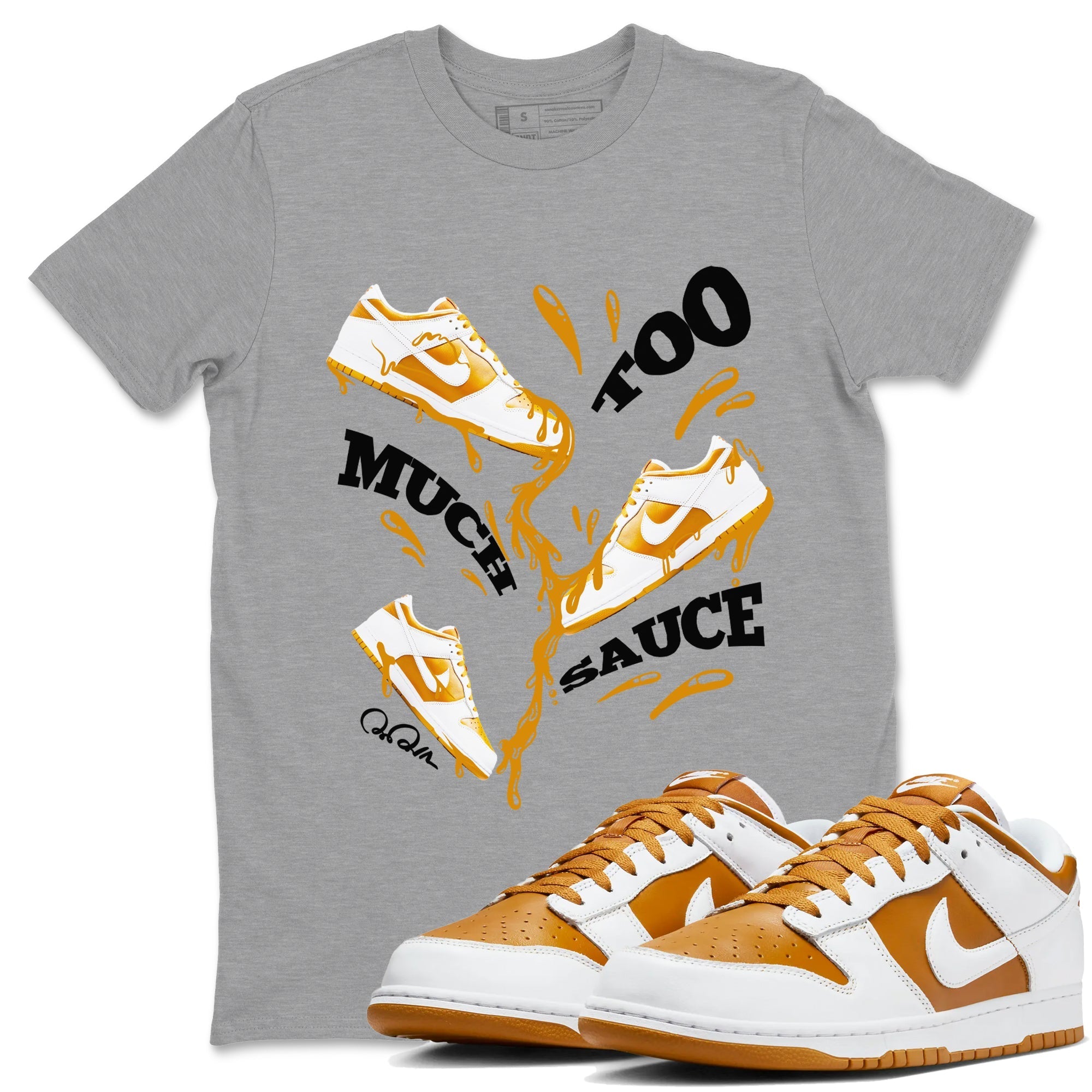 Too Much Sauce snkmatch Tees - Dunk Dark Curry