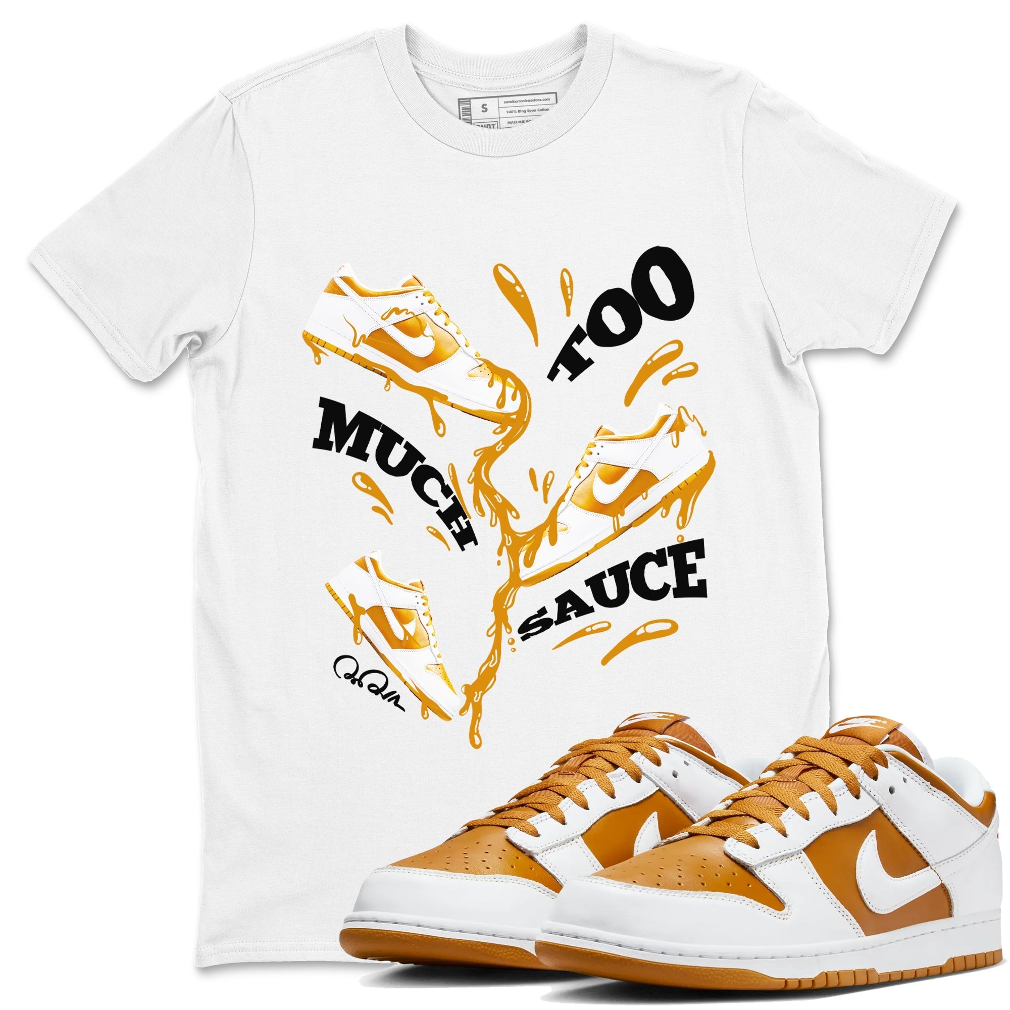 Too Much Sauce snkmatch Tees - Dunk Dark Curry