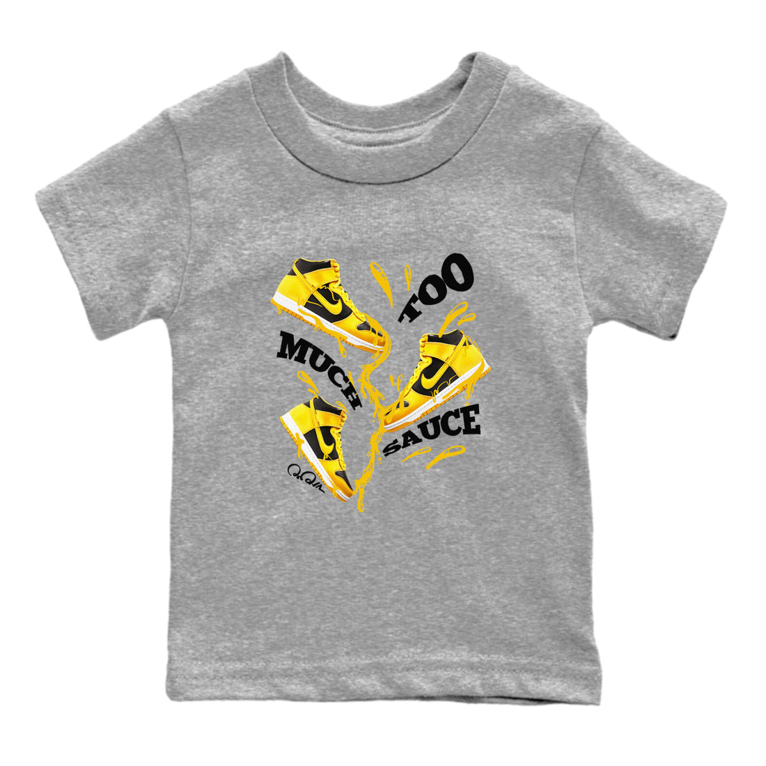 Too Much Sauce snkmatch Tees Kids - Dunk High Pollen
