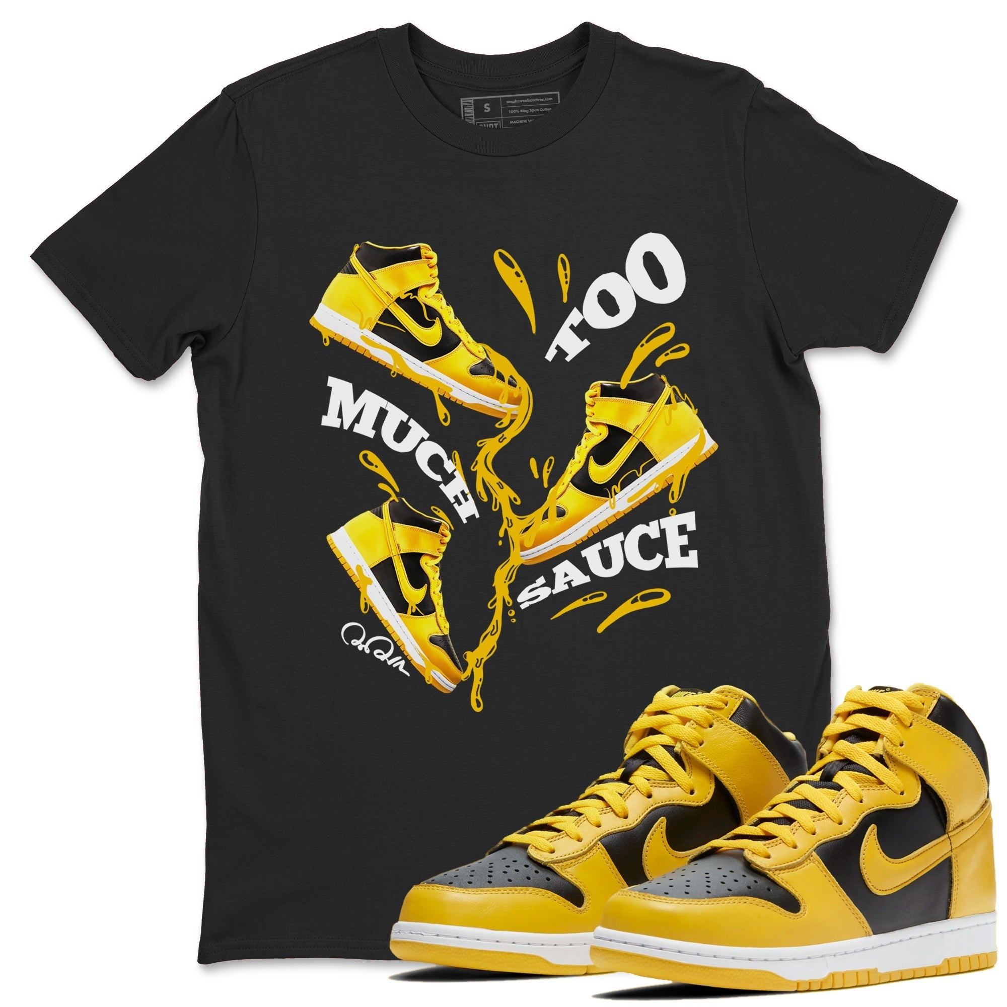 Too Much Sauce snkmatch Tees - Dunk High Pollen