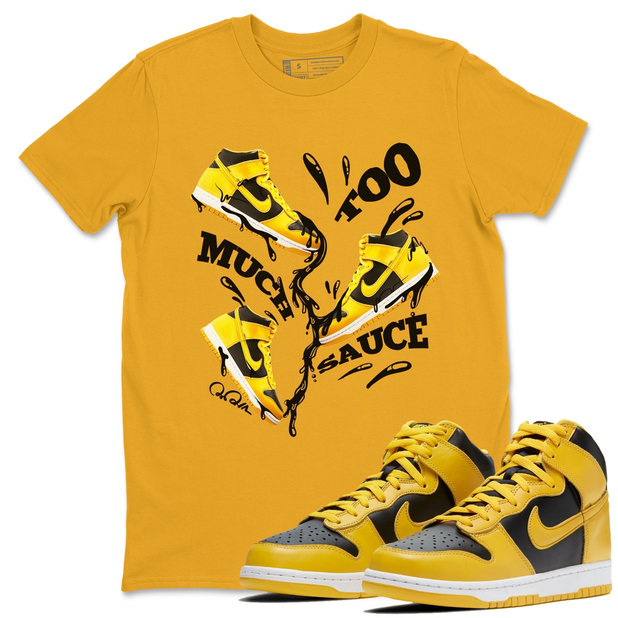 Too Much Sauce snkmatch Tees - Dunk High Pollen
