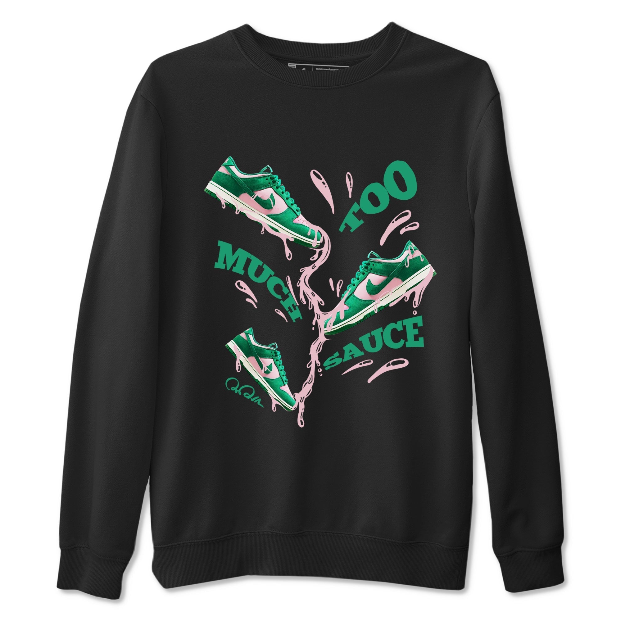 Too Much Sauce snkmatch Tees - Dunk Medium Soft Pink Malachite