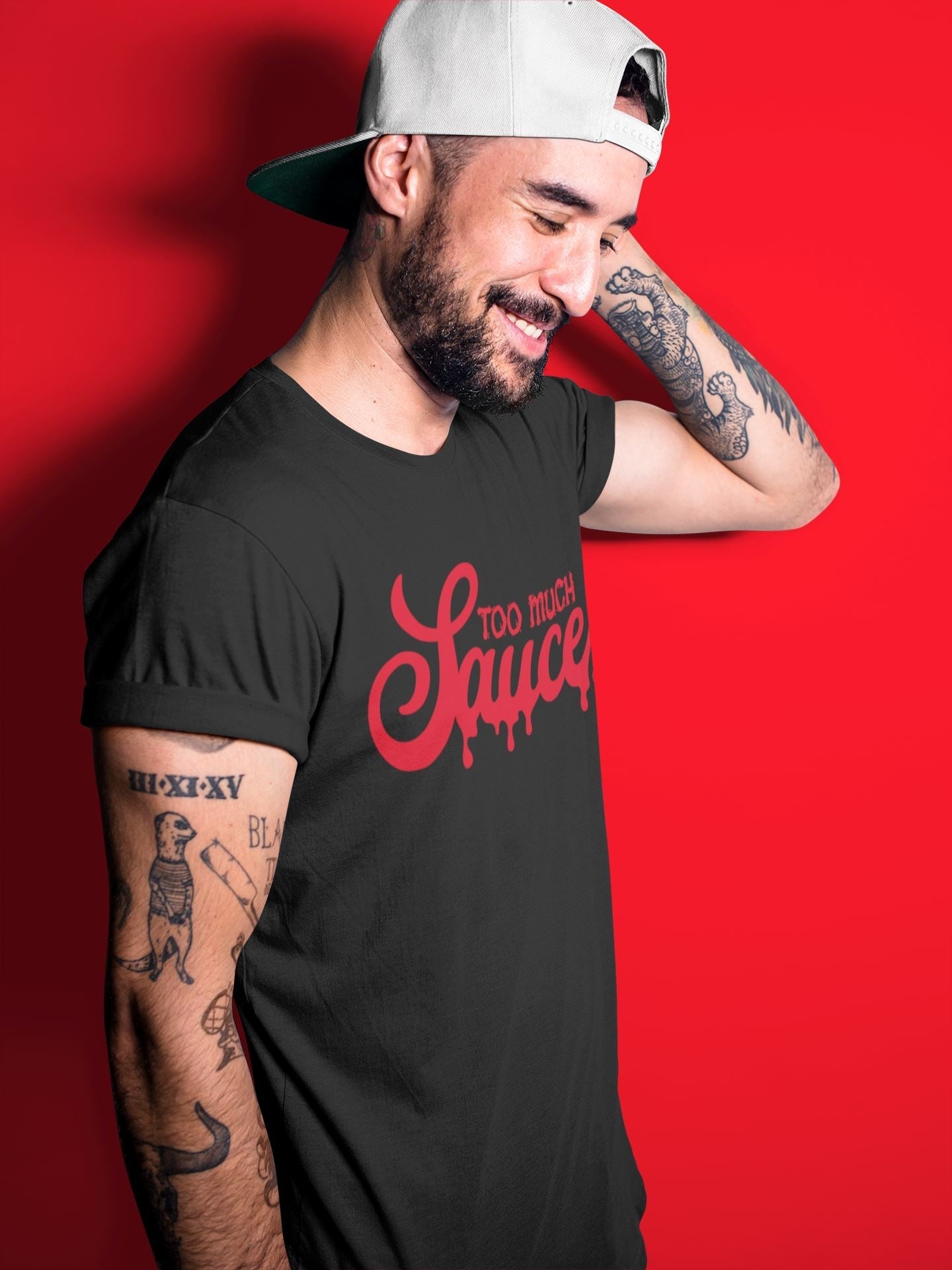 Too Much Sauce Unisex Tops - Air Jordan 9 Chile Red