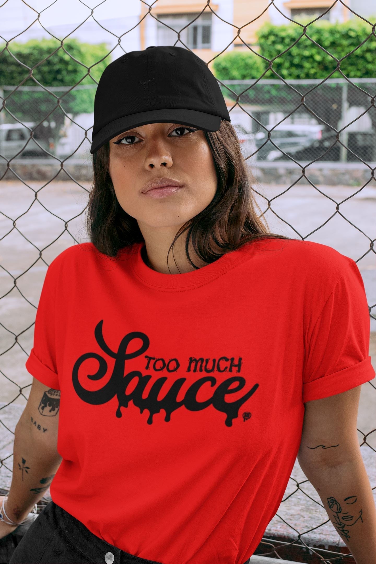 Too Much Sauce Unisex Tops - Air Jordan 9 Chile Red