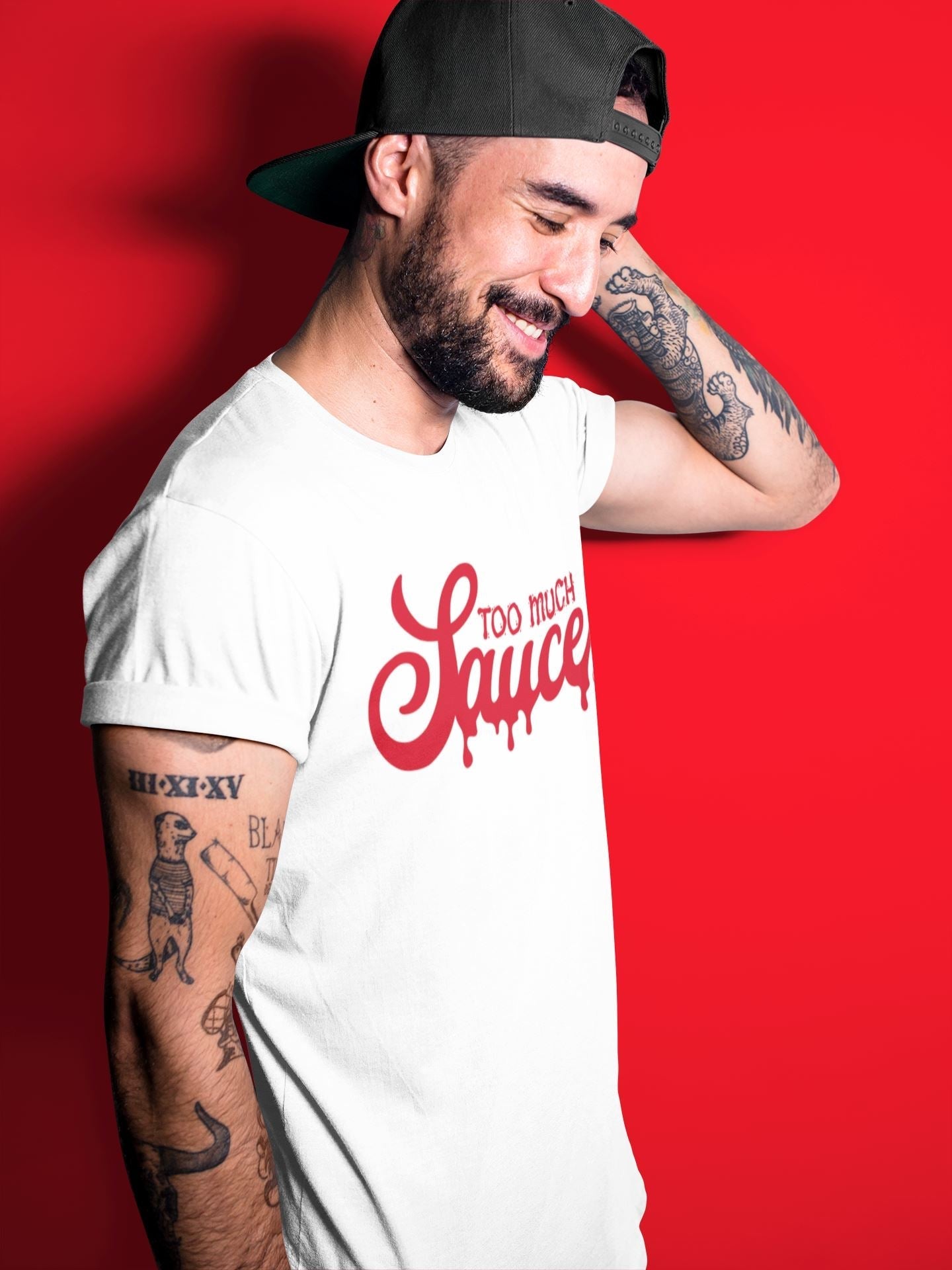 Too Much Sauce Unisex Tops - Air Jordan 9 Chile Red
