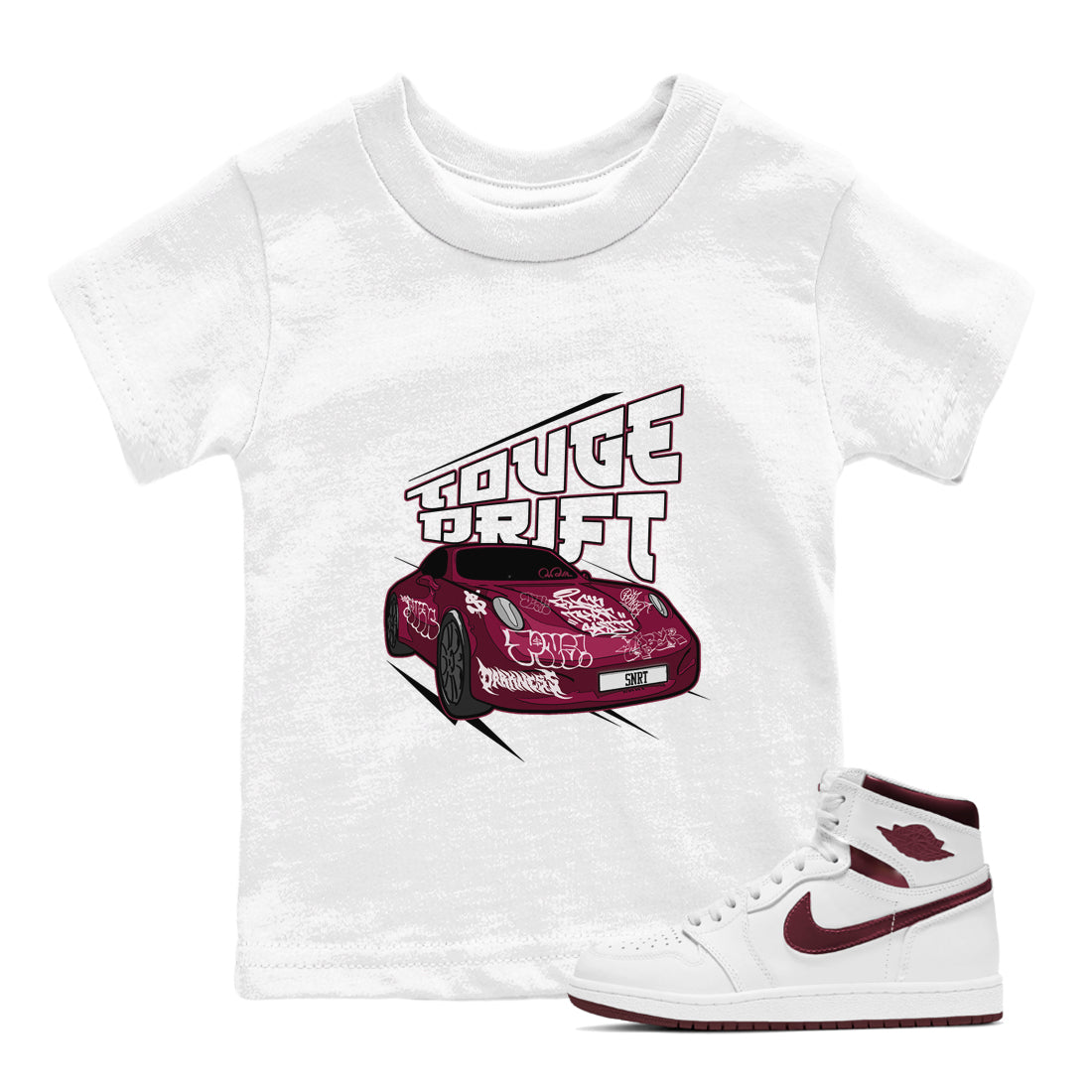 Touge Drift snkmatch Tee Kids - Air Jordan 1 Metallic Burgundy