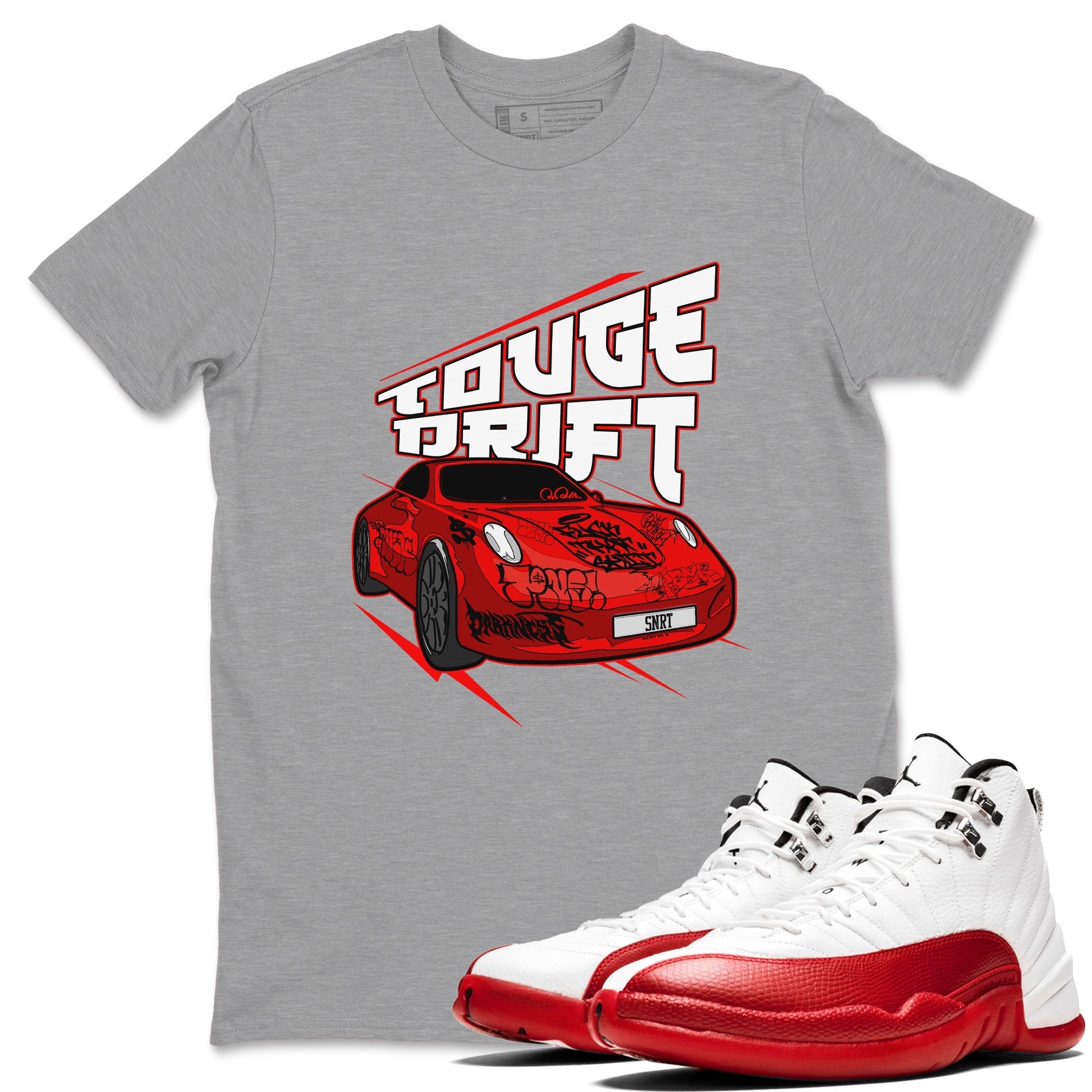 Touge Drift snkmatch Tee - Air Jordan 12 Cherry