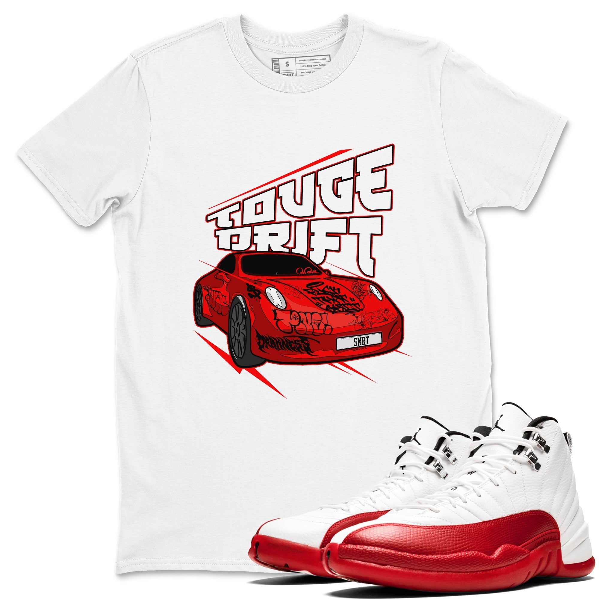 Touge Drift snkmatch Tee - Air Jordan 12 Cherry