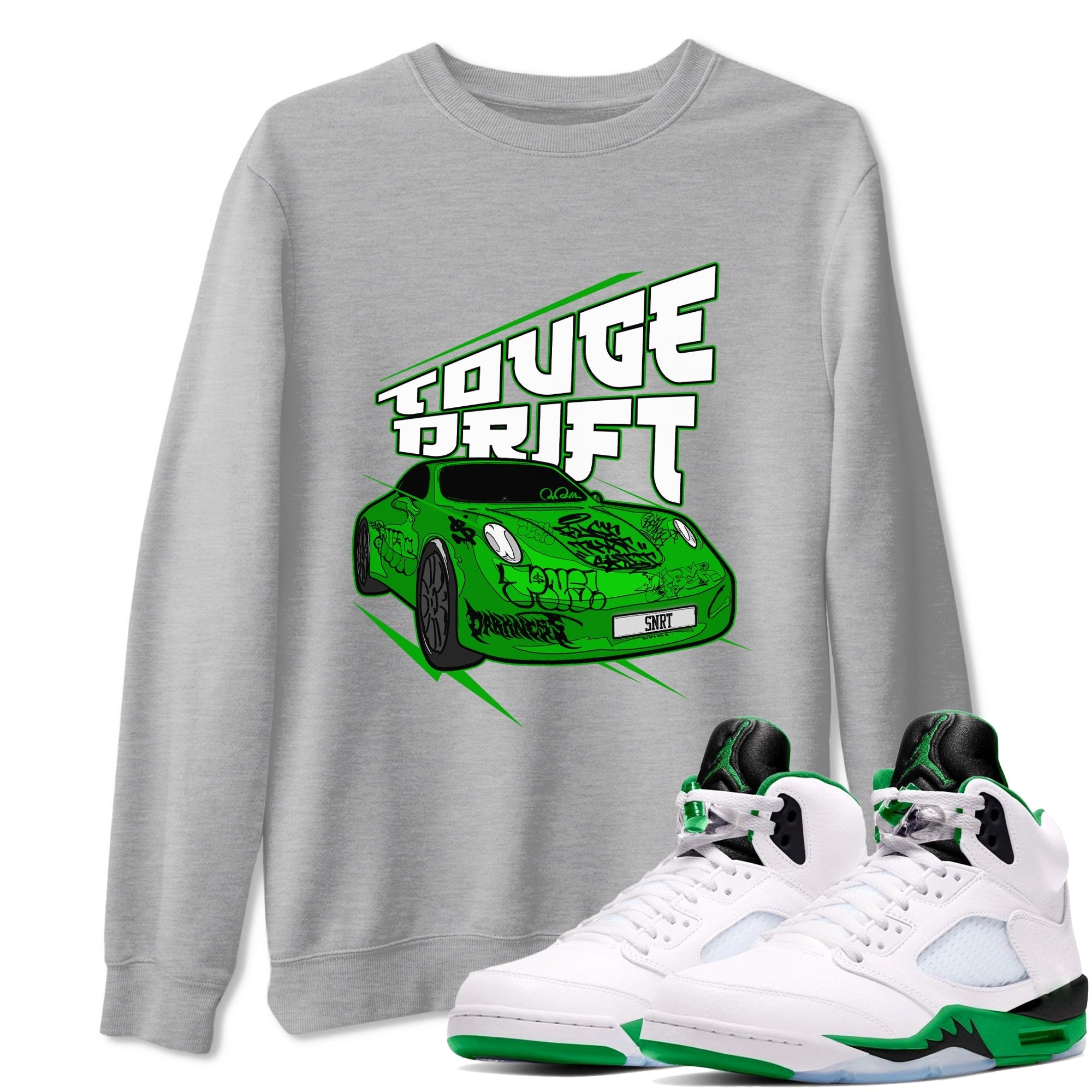 Touge Drift snkmatch Tee - Air Jordan 5 Lucky Green