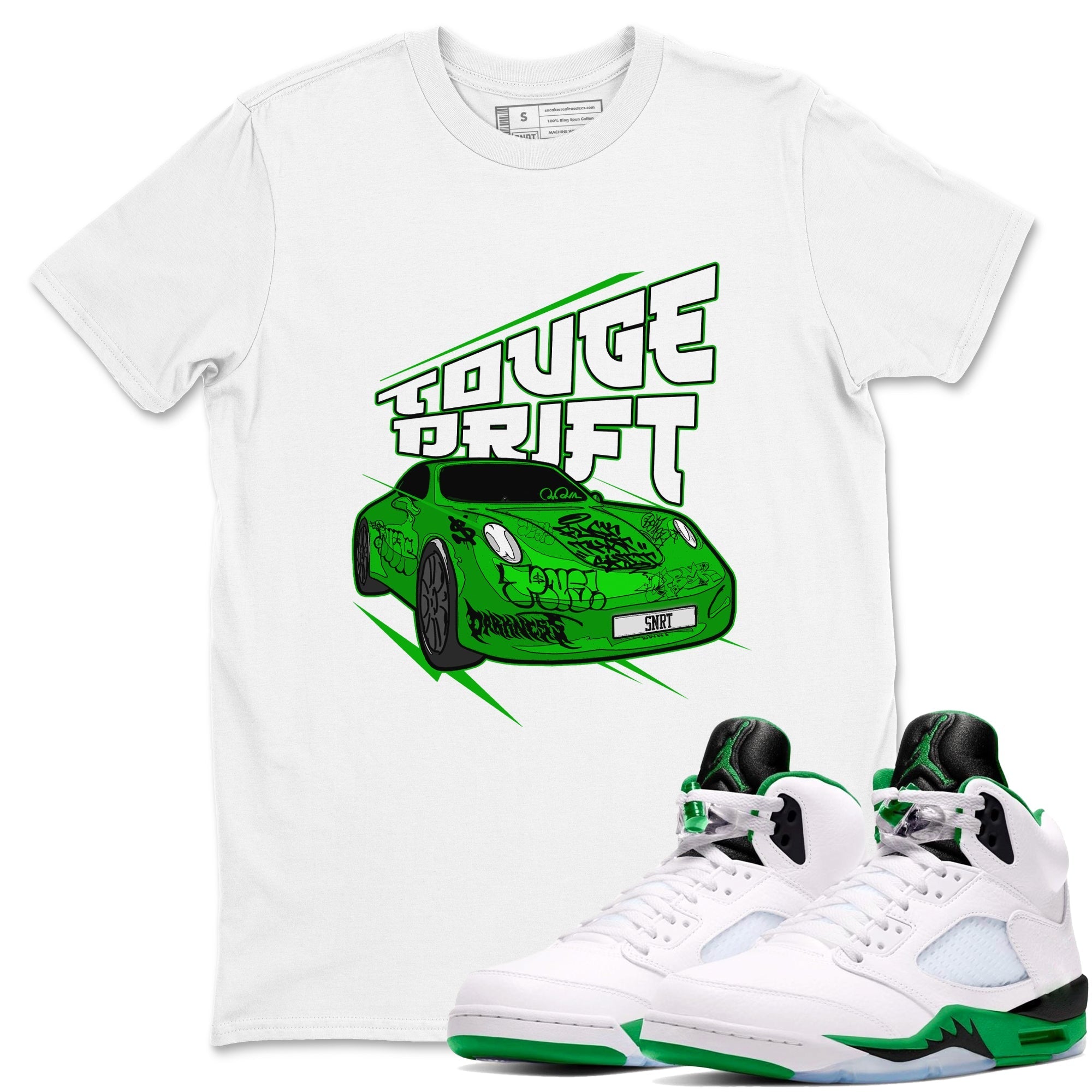 Touge Drift snkmatch Tee - Air Jordan 5 Lucky Green