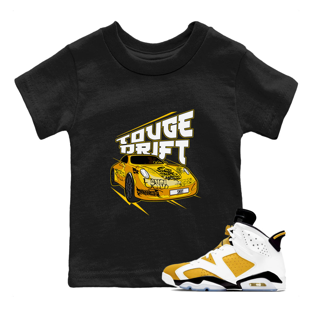 Touge Drift snkmatch Tee Kids - Air Jordan 6 Yellow Ochre