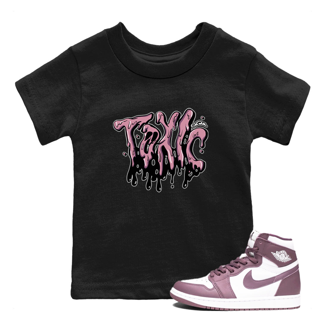 Toxic snkmatch Tee Kids - Air Jordan 1 Mauve