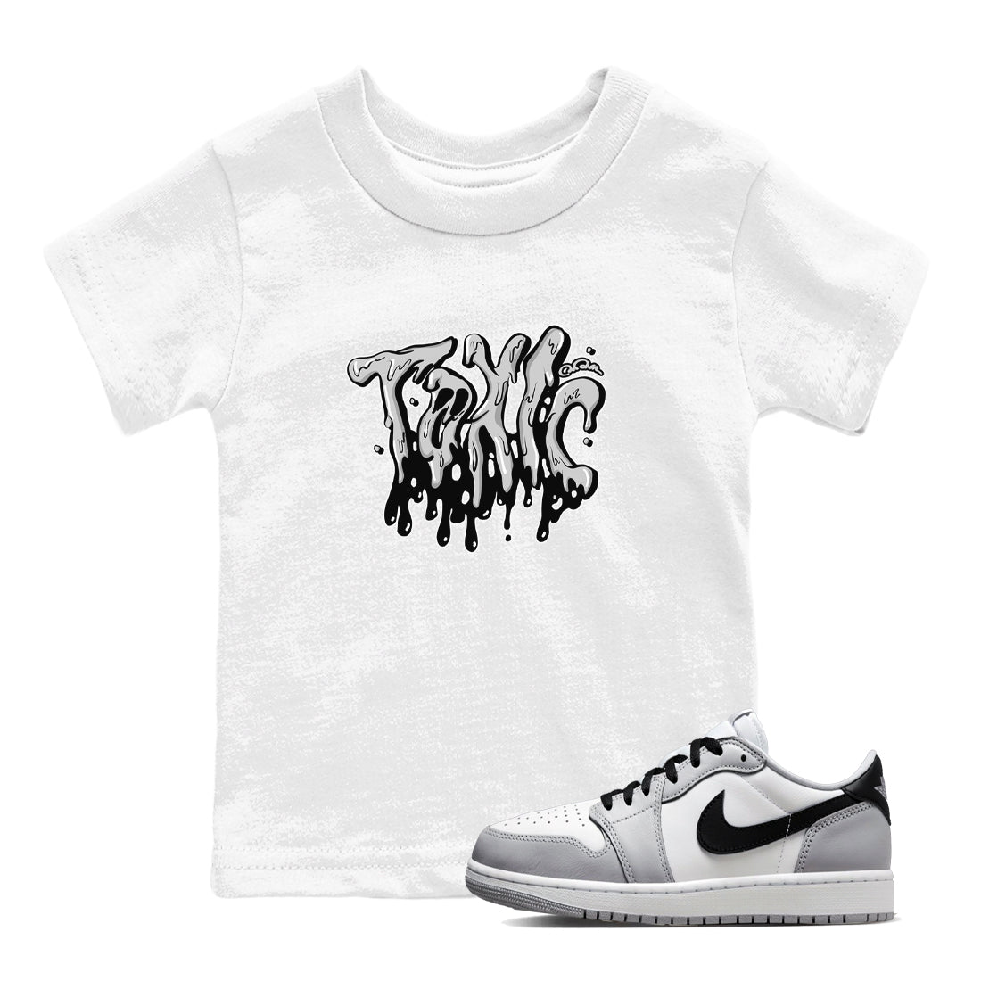 Toxic snkmatch Tees Kids - Air Jordan 1 Wolf Grey