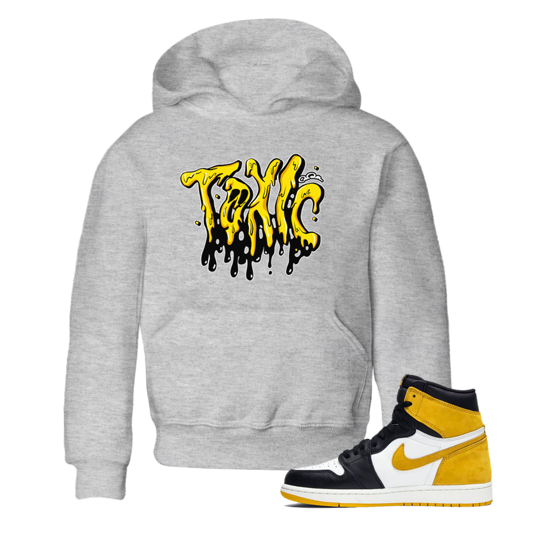 Toxic snkmatch Tees Kids - Air Jordan 1 Yellow Ochre