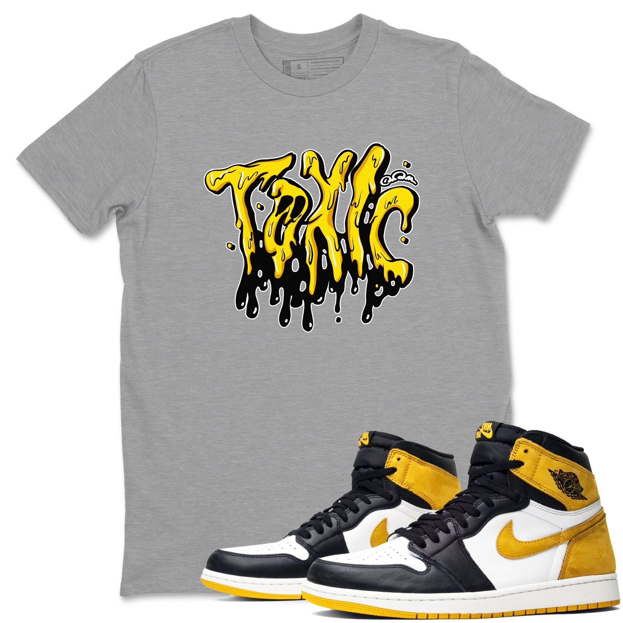 Toxic snkmatch Tees - Air Jordan 1 Yellow Ochre