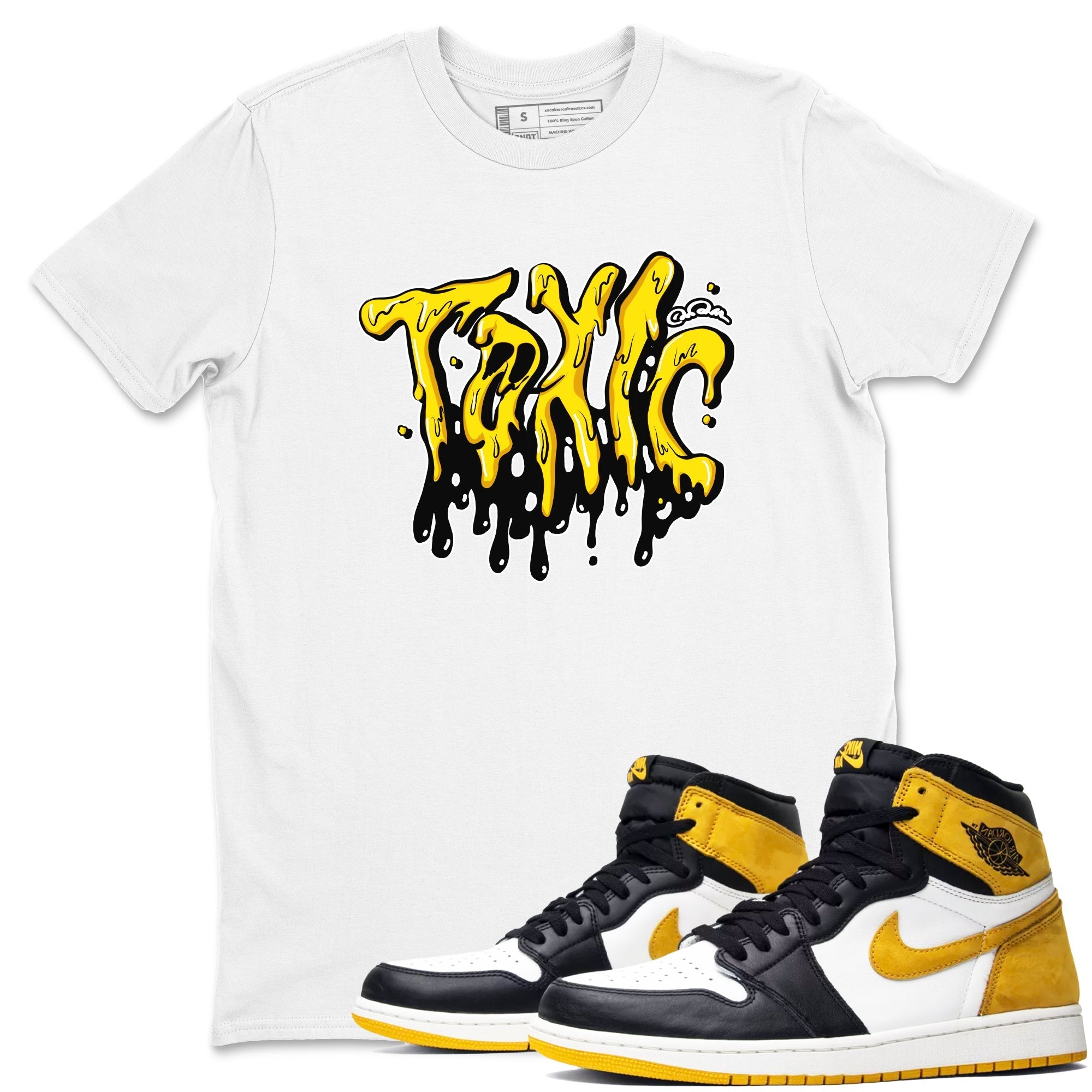 Toxic snkmatch Tees - Air Jordan 1 Yellow Ochre