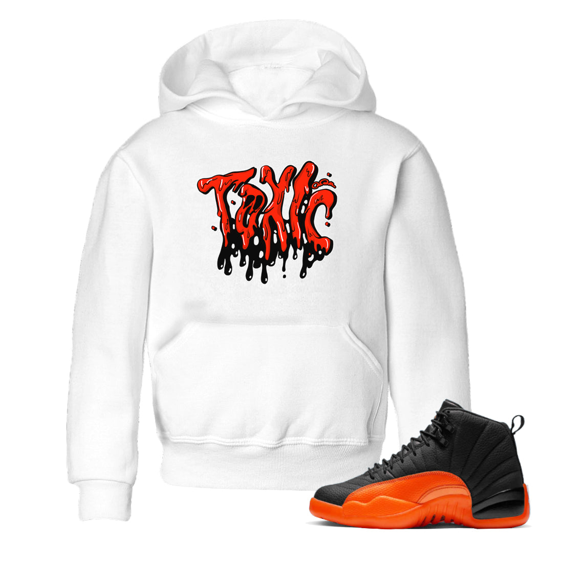 Toxic Kids Tops - Air Jordan 12 Brilliant Orange