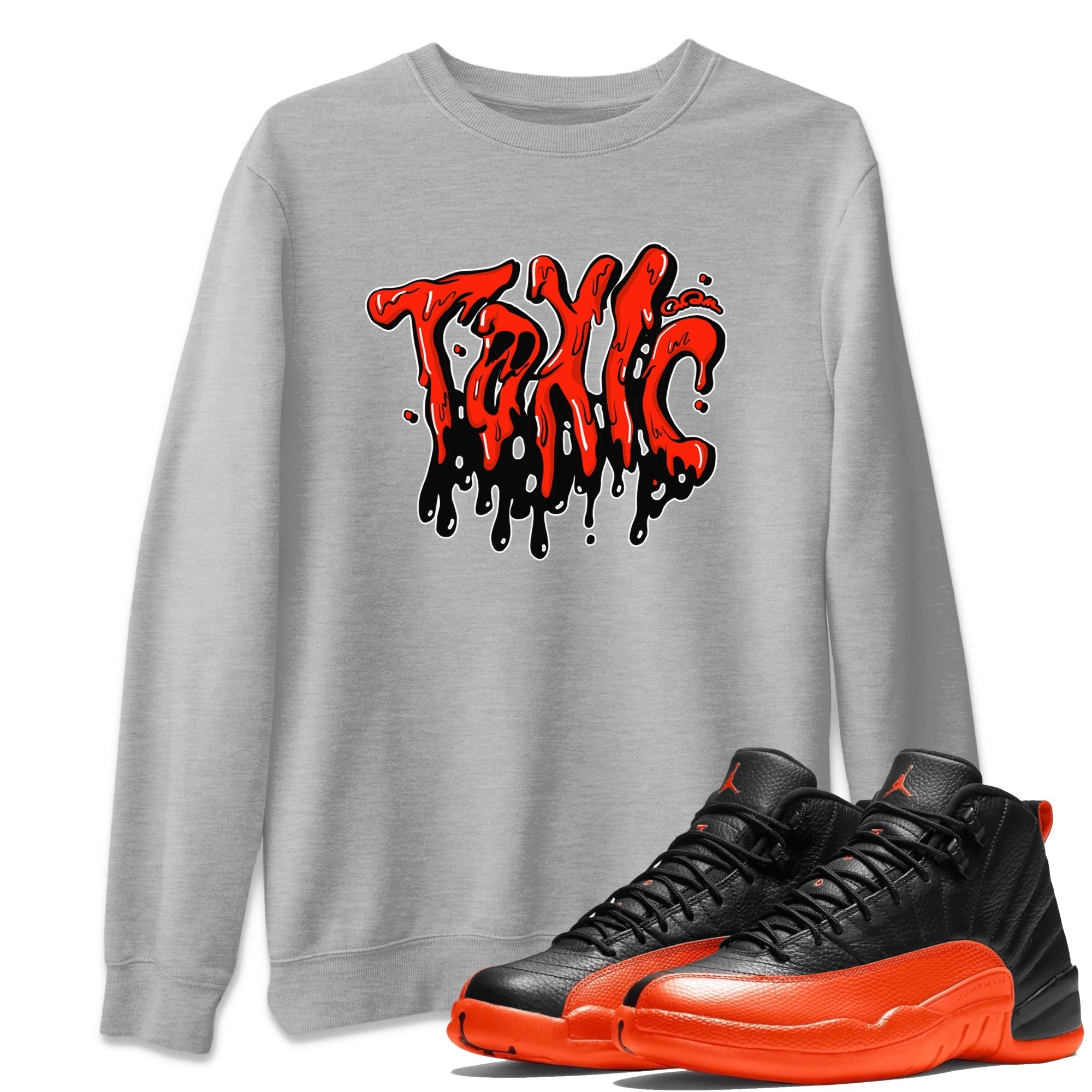 Toxic Unisex Tops - Air Jordan 12 Brilliant Orange