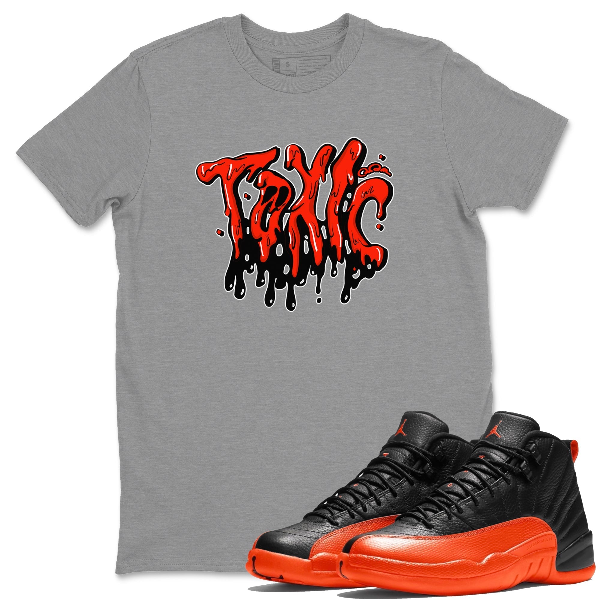 Toxic Unisex Tops - Air Jordan 12 Brilliant Orange