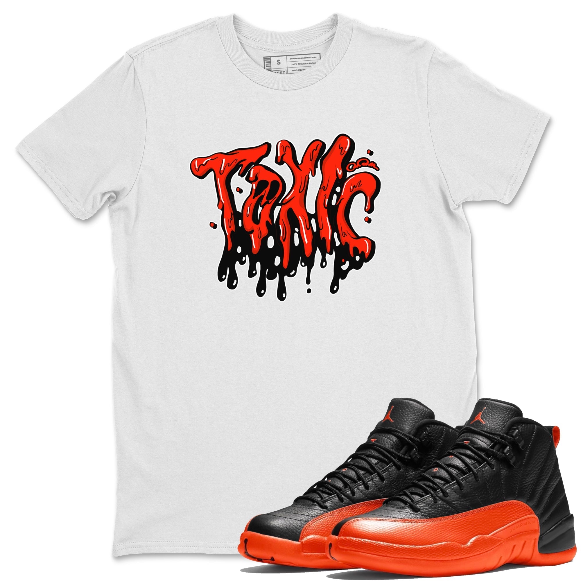 Toxic Unisex Tops - Air Jordan 12 Brilliant Orange