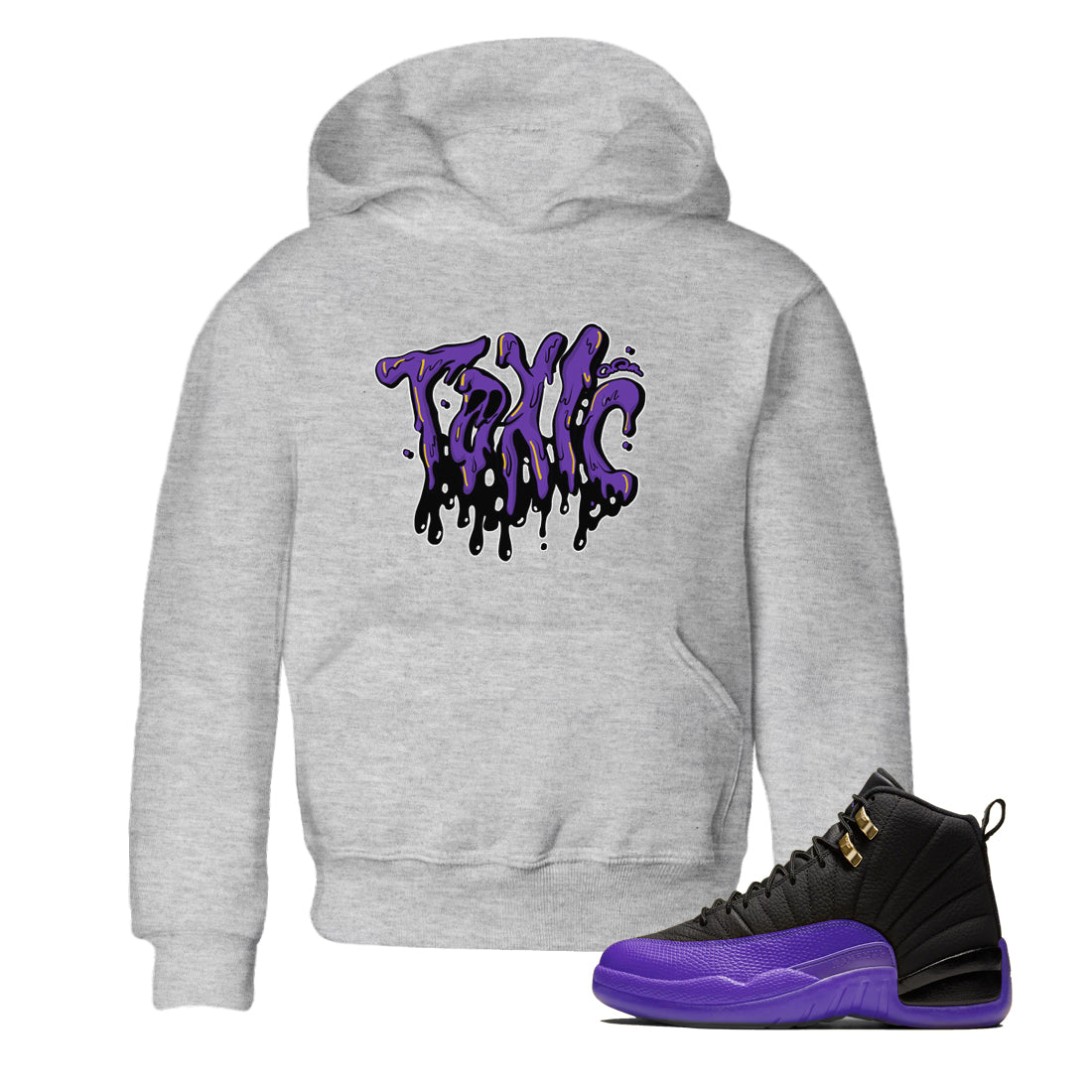 Toxic Kids Tops - Air Jordan 12 Field Purple