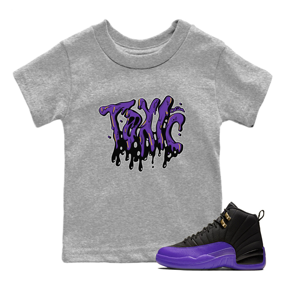 Toxic Kids Tops - Air Jordan 12 Field Purple