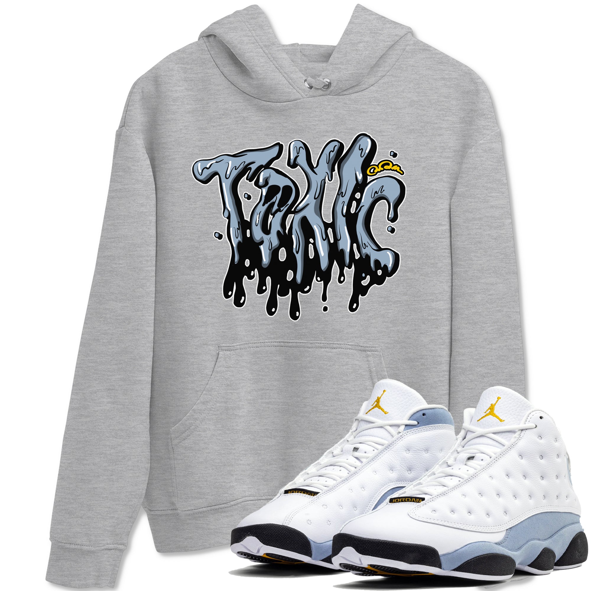 Toxic snkmatch Tees - Air Jordan 13 Blue Grey