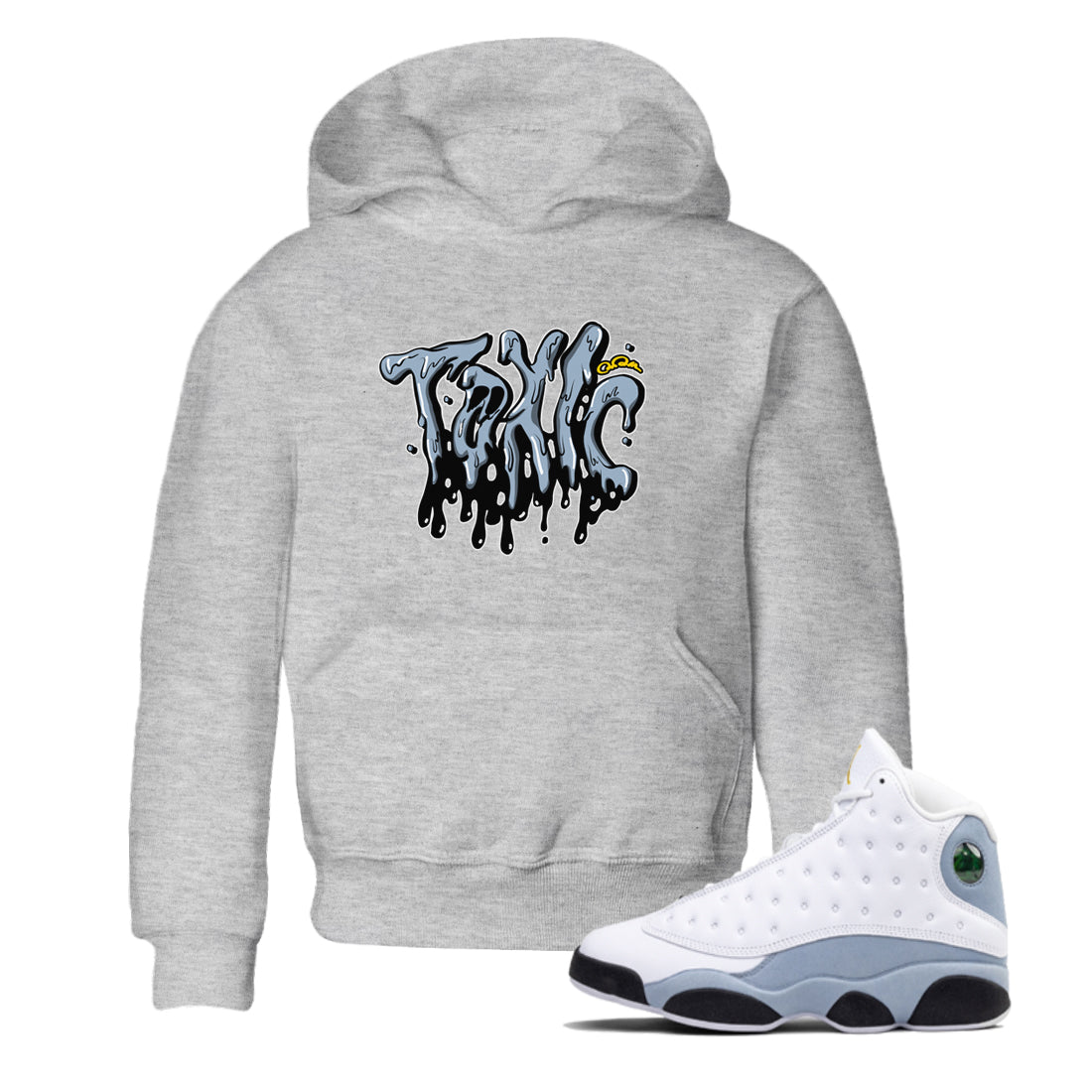 Toxic snkmatch Tees Kids - Air Jordan 13 Blue Grey