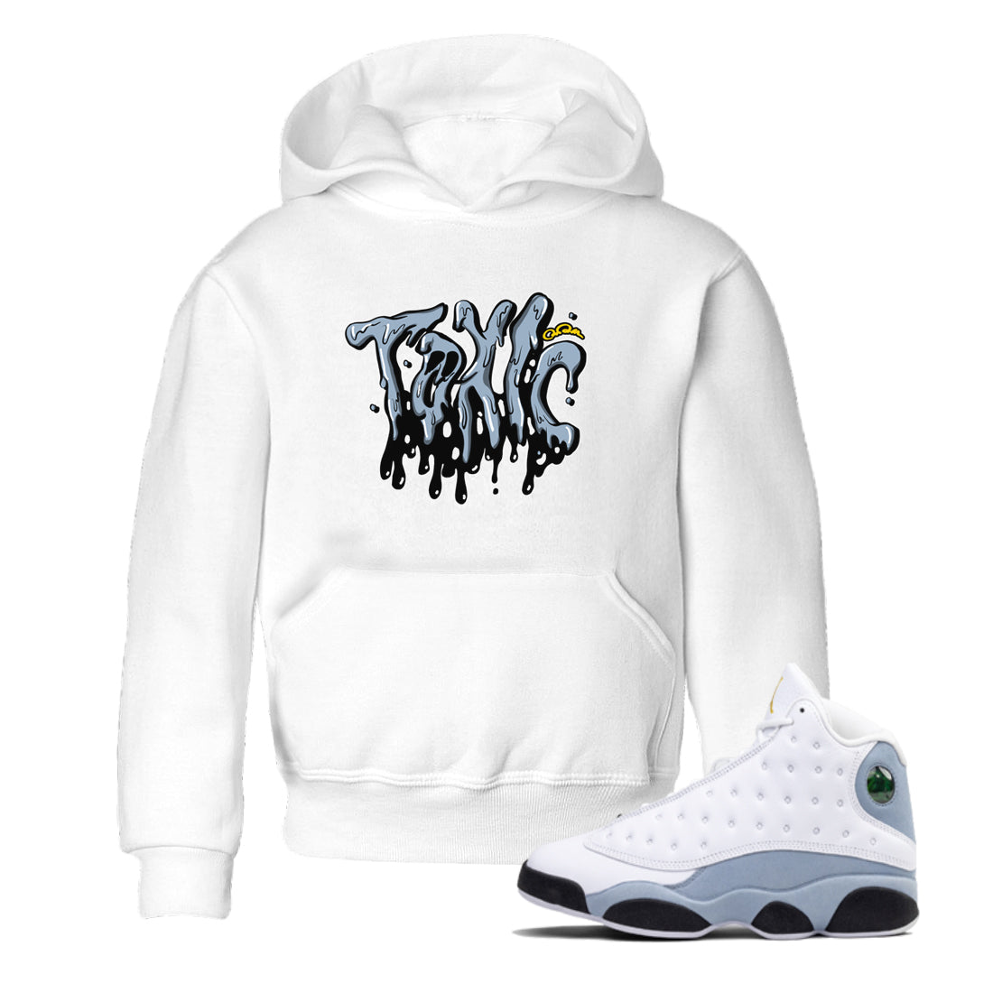 Toxic snkmatch Tees Kids - Air Jordan 13 Blue Grey