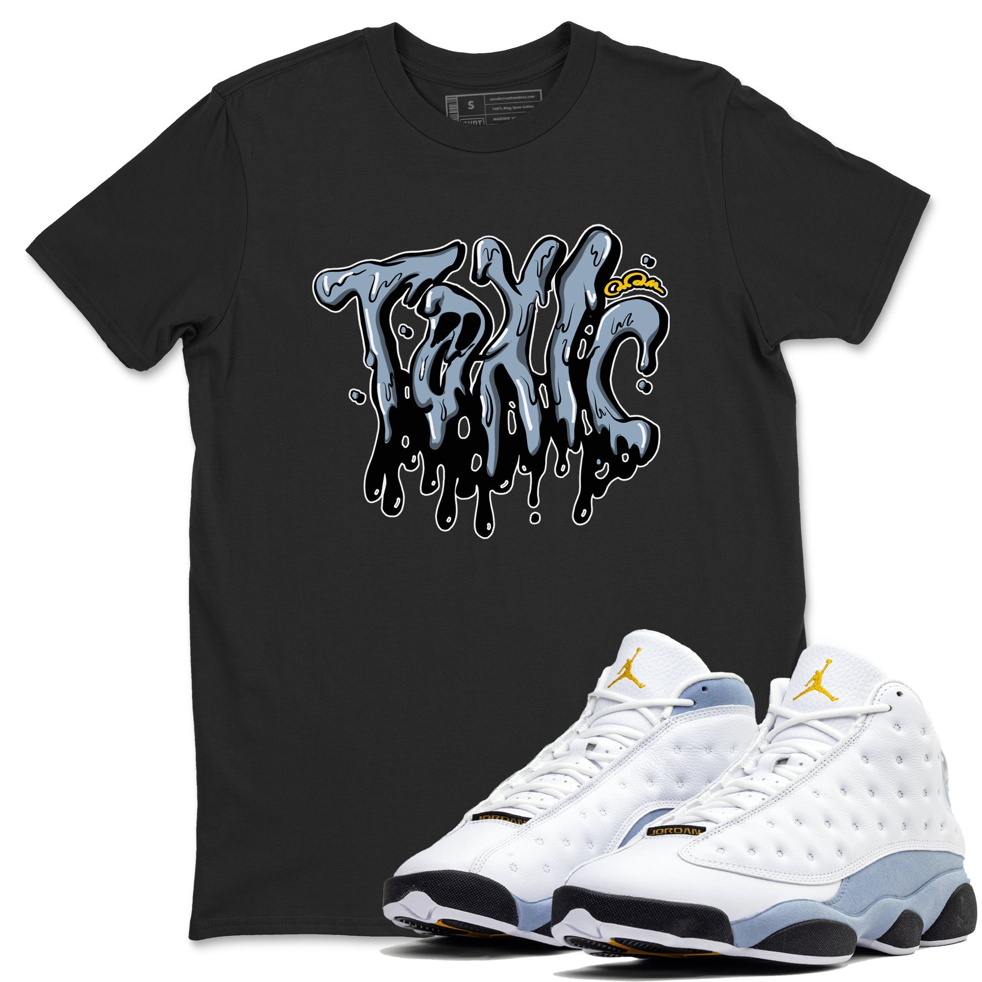 Toxic snkmatch Tees - Air Jordan 13 Blue Grey