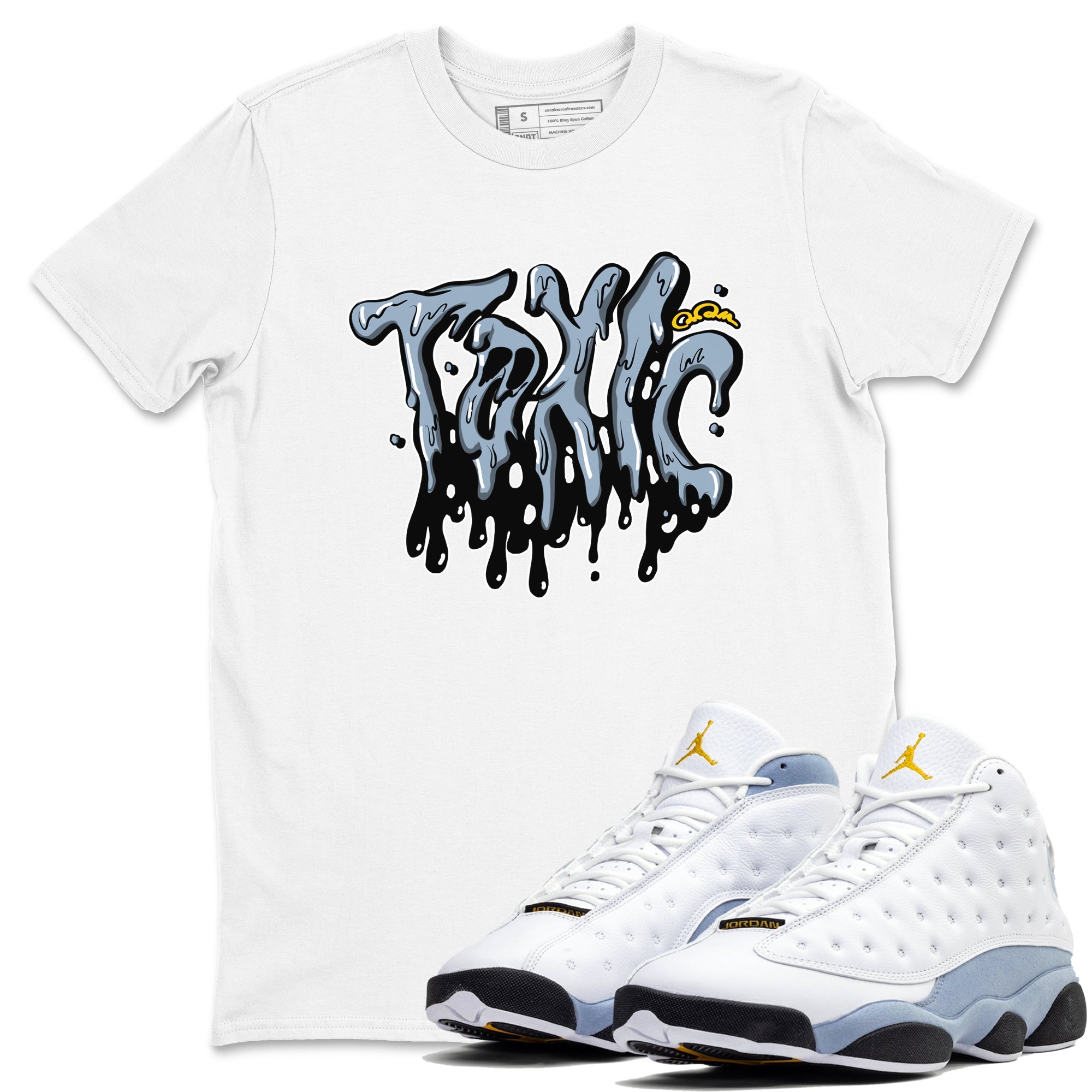 Toxic snkmatch Tees - Air Jordan 13 Blue Grey