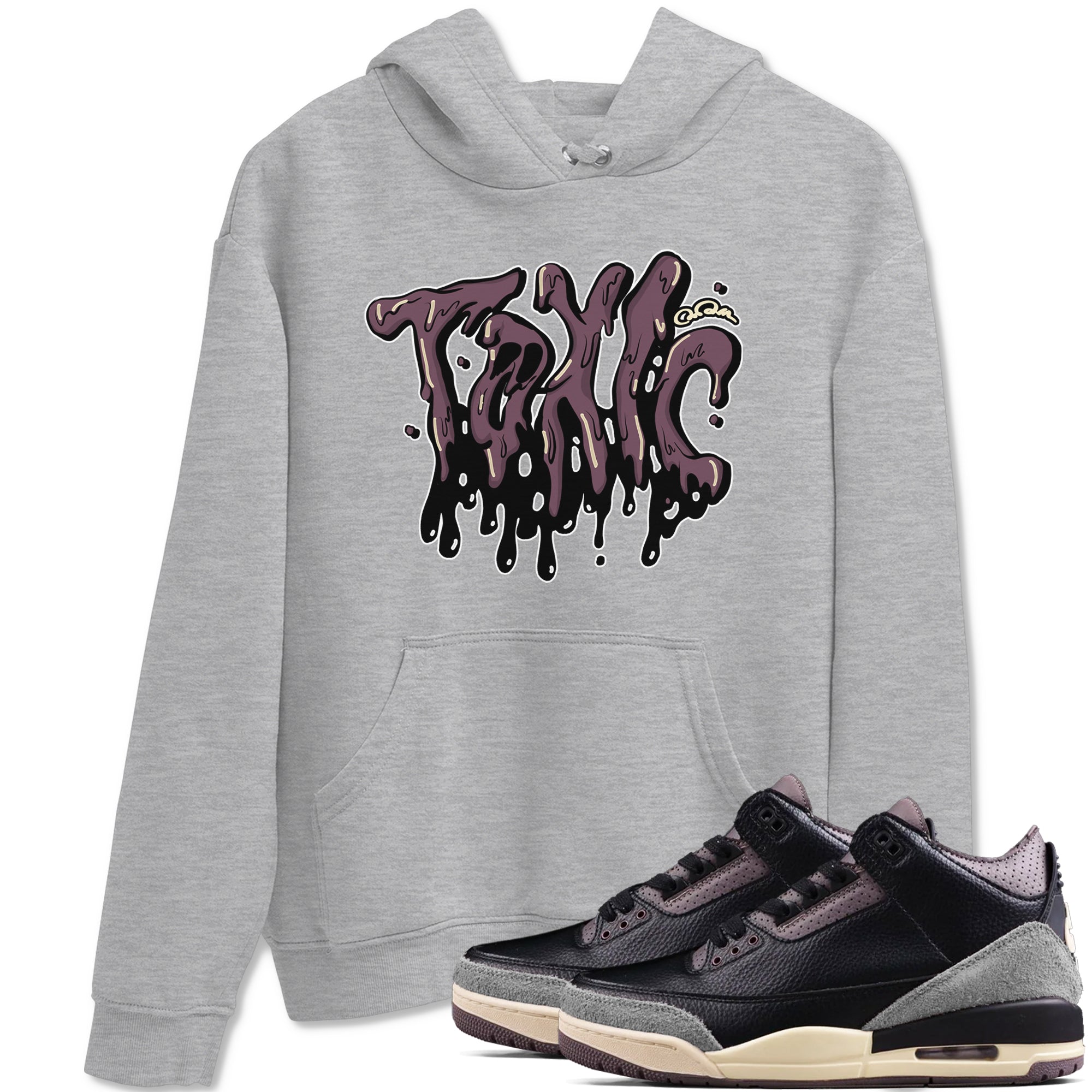 Toxic snkmatch Tees - Air Jordan 3 A Ma Maniere x Black