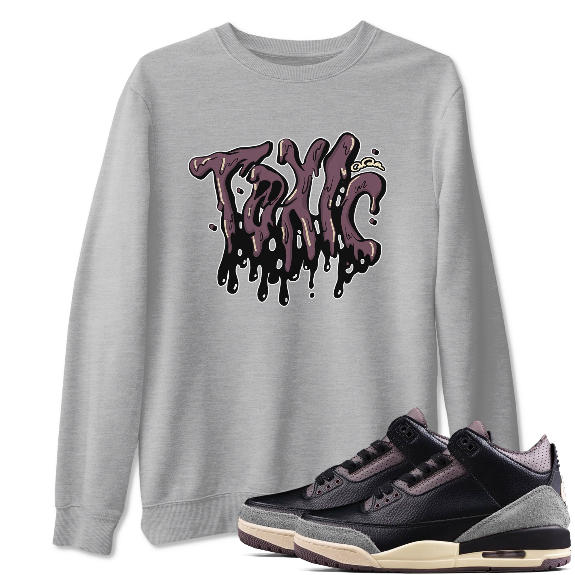 Toxic snkmatch Tees - Air Jordan 3 A Ma Maniere x Black