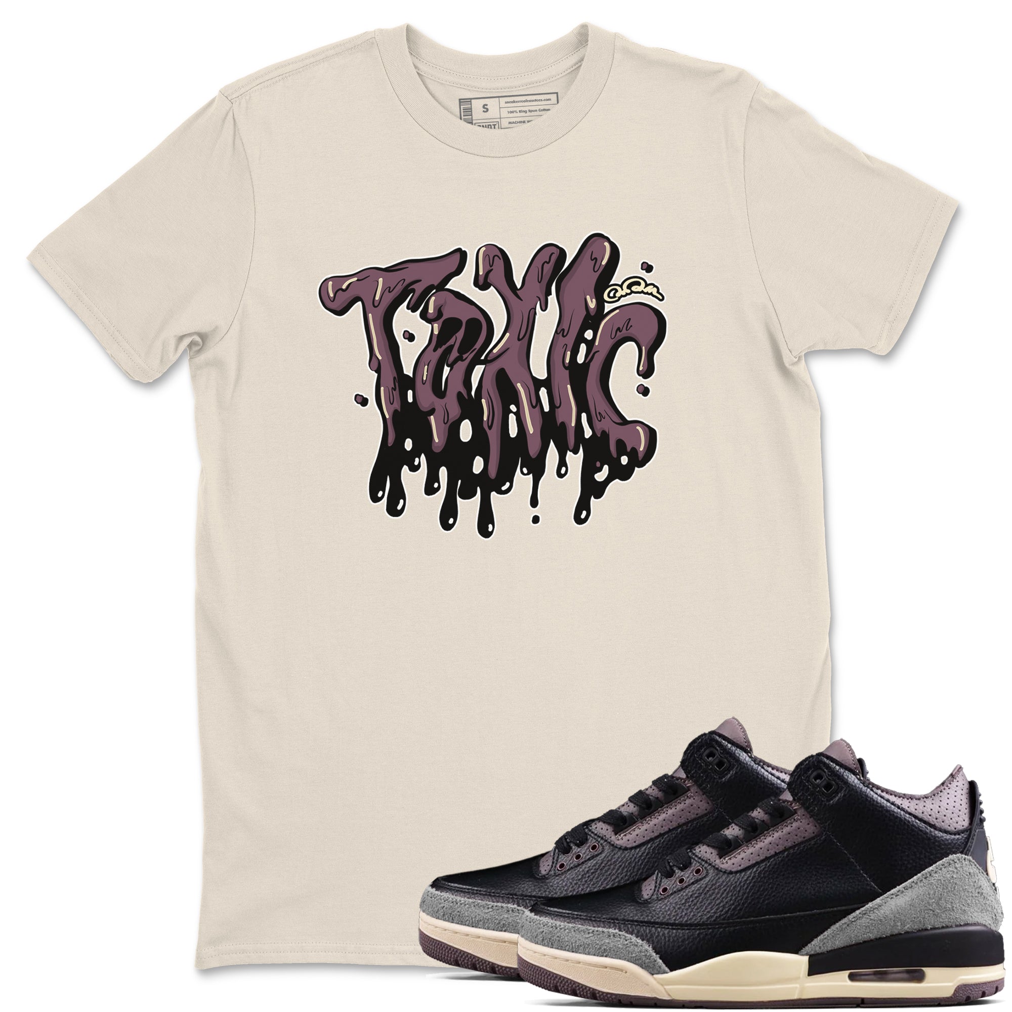 Toxic snkmatch Tees - Air Jordan 3 A Ma Maniere x Black