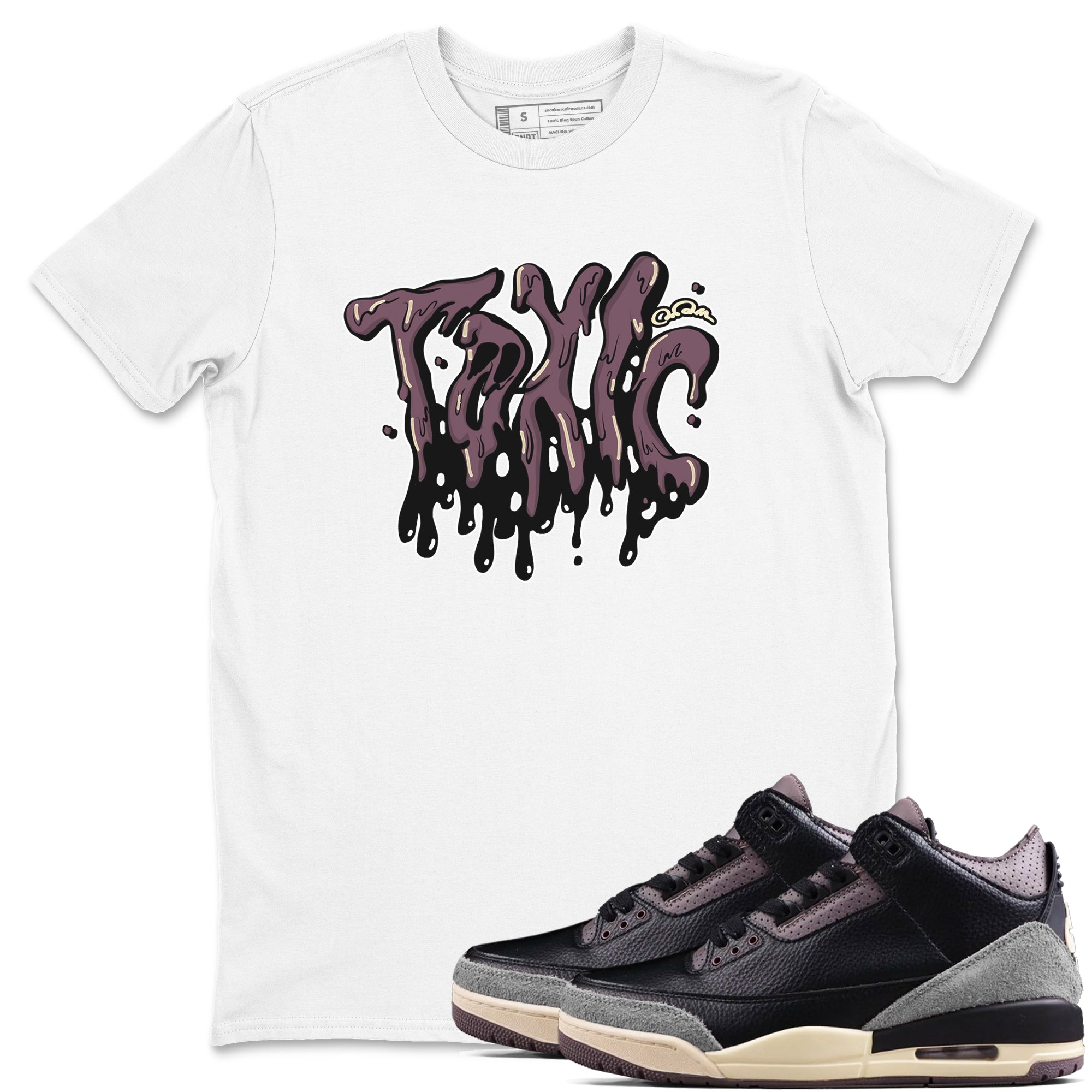 Toxic snkmatch Tees - Air Jordan 3 A Ma Maniere x Black