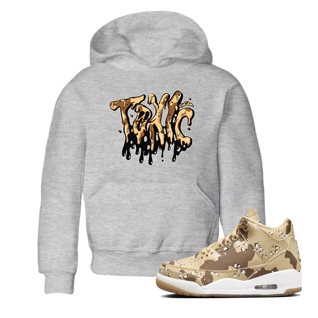 Toxic snkmatch Tees Kids - Air Jordan 3 Desert Camo