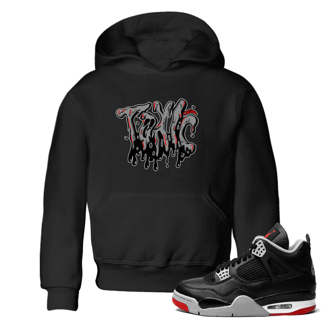 Toxic snkmatch Tees Kids - Air Jordan 4 Bred Reimagined