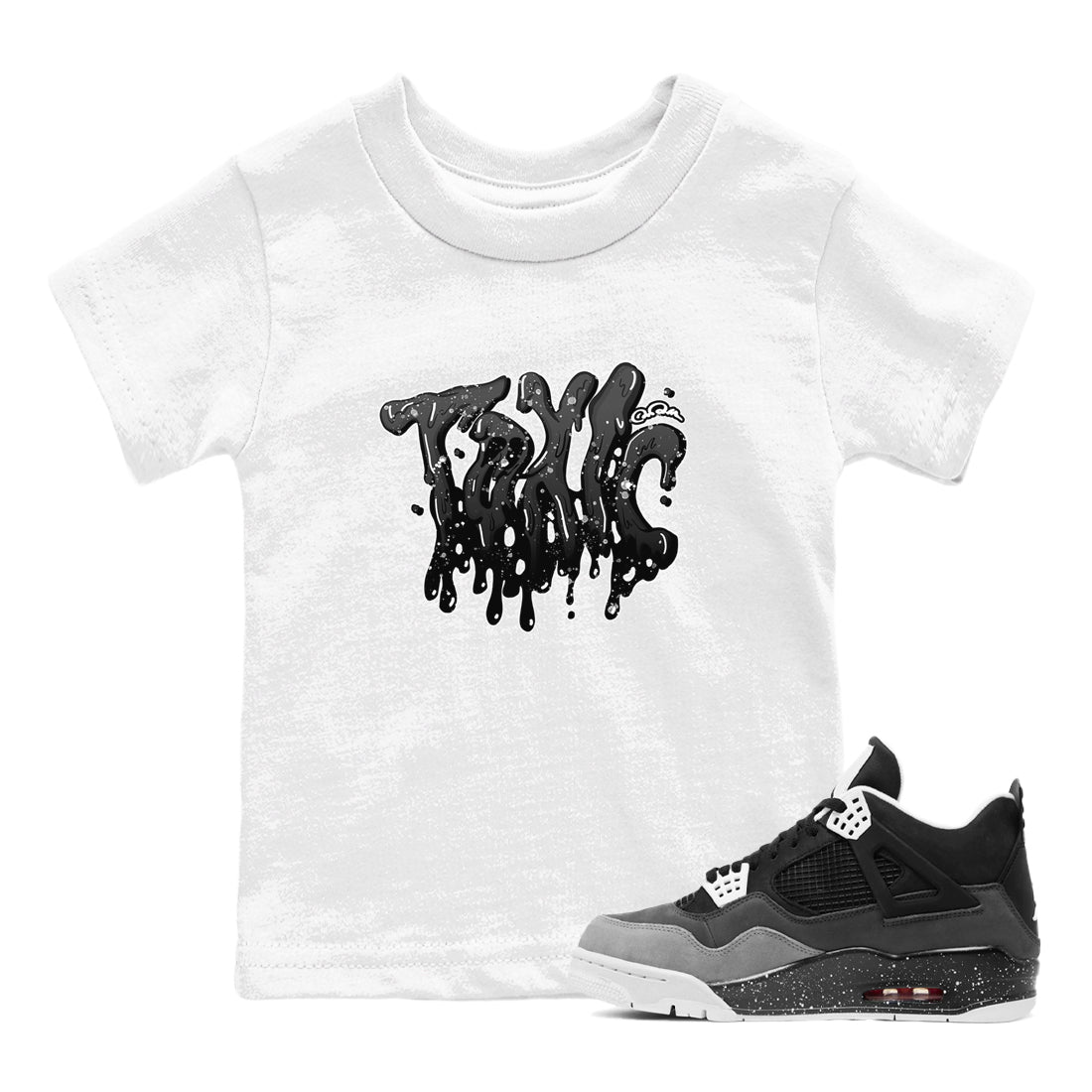 Toxic snkmatch Tees Kids - Air Jordan 4 Fear