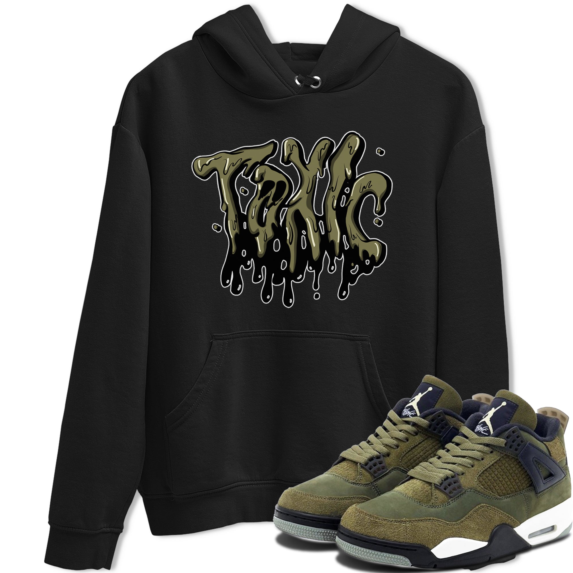 Toxic snkmatch Tee - Air Jordan 4 Medium Olive