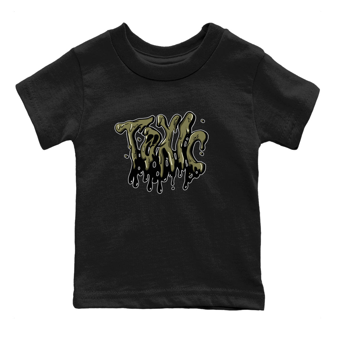 Toxic snkmatch Tee Kids - Air Jordan 4 Medium Olive