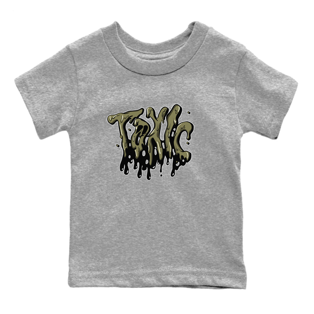 Toxic snkmatch Tee Kids - Air Jordan 4 Medium Olive