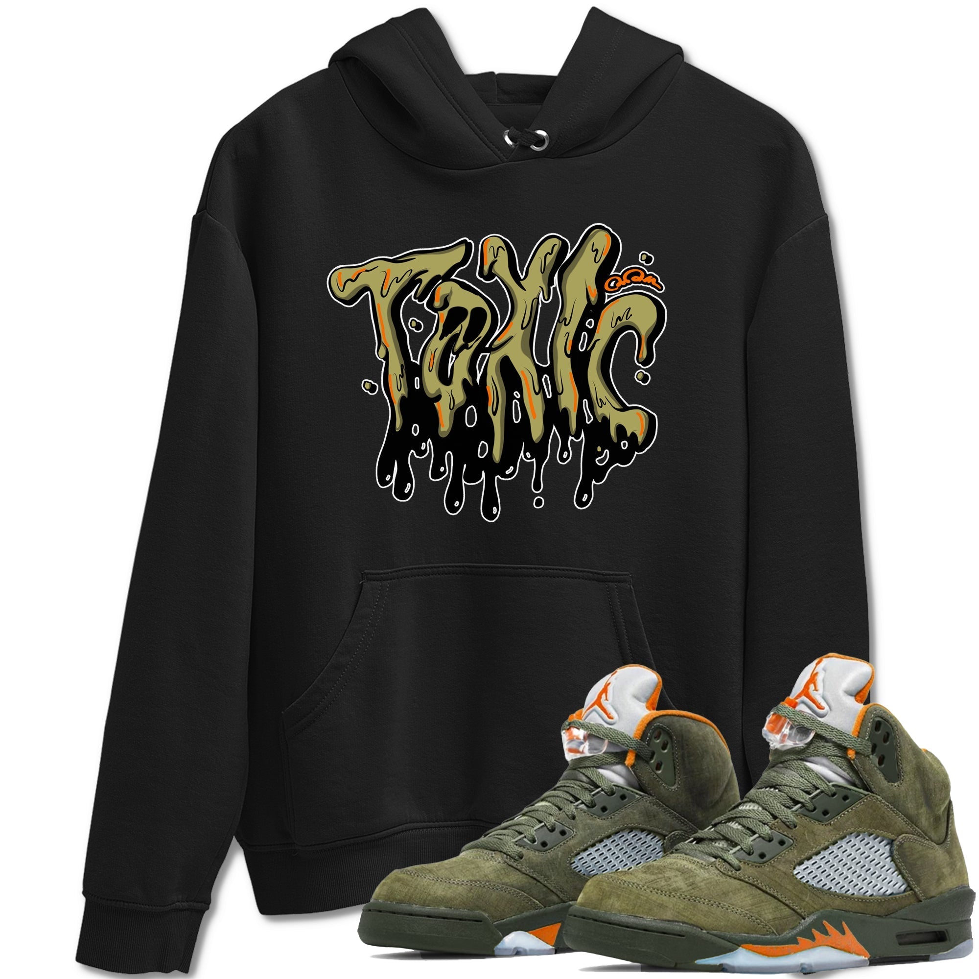 Toxic snkmatch Tees - Air Jordan 5 Olive