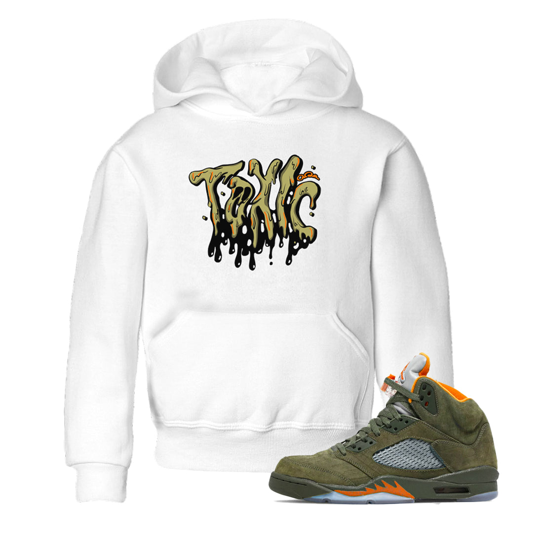 Toxic snkmatch Tees Kids - Air Jordan 5 Olive