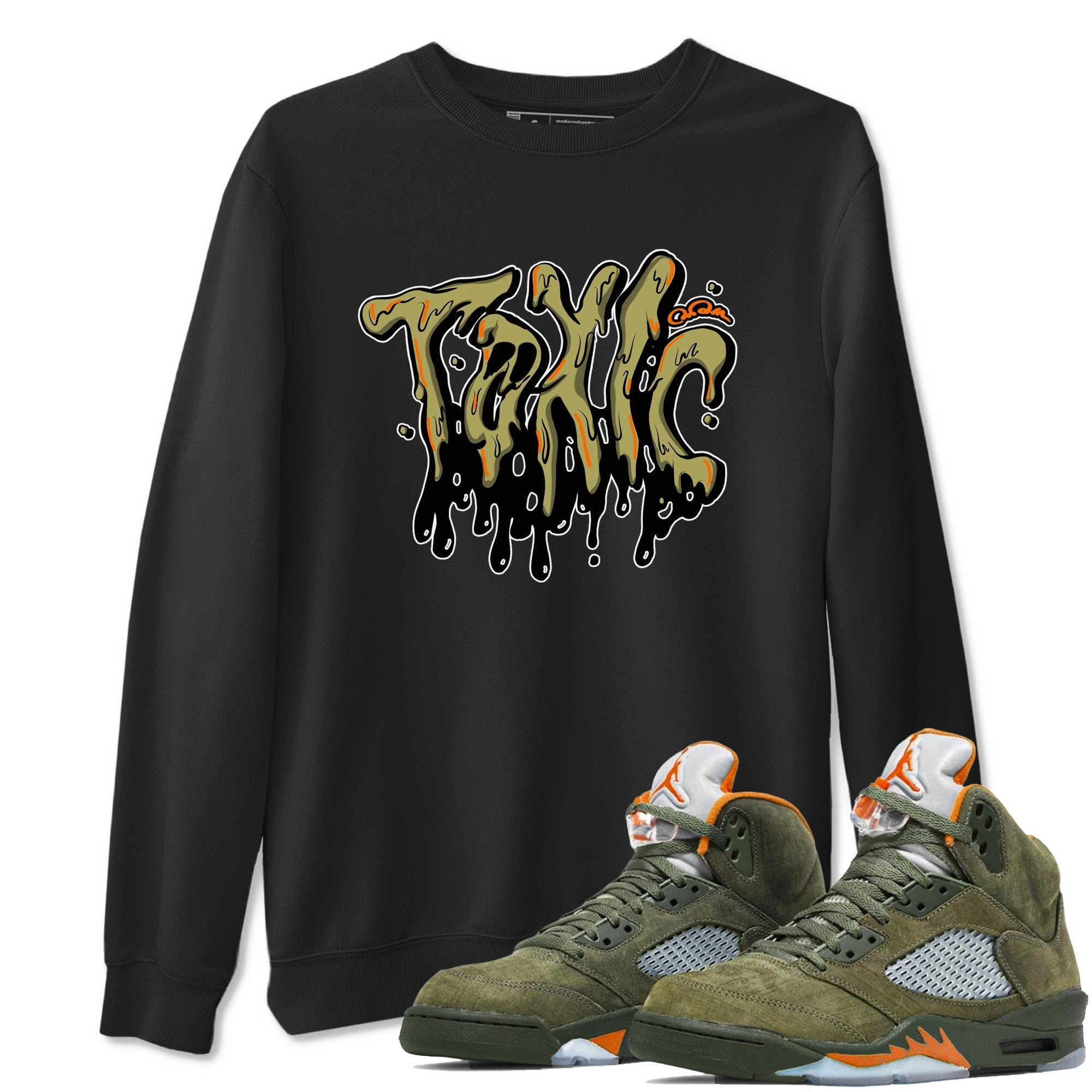 Toxic snkmatch Tees - Air Jordan 5 Olive