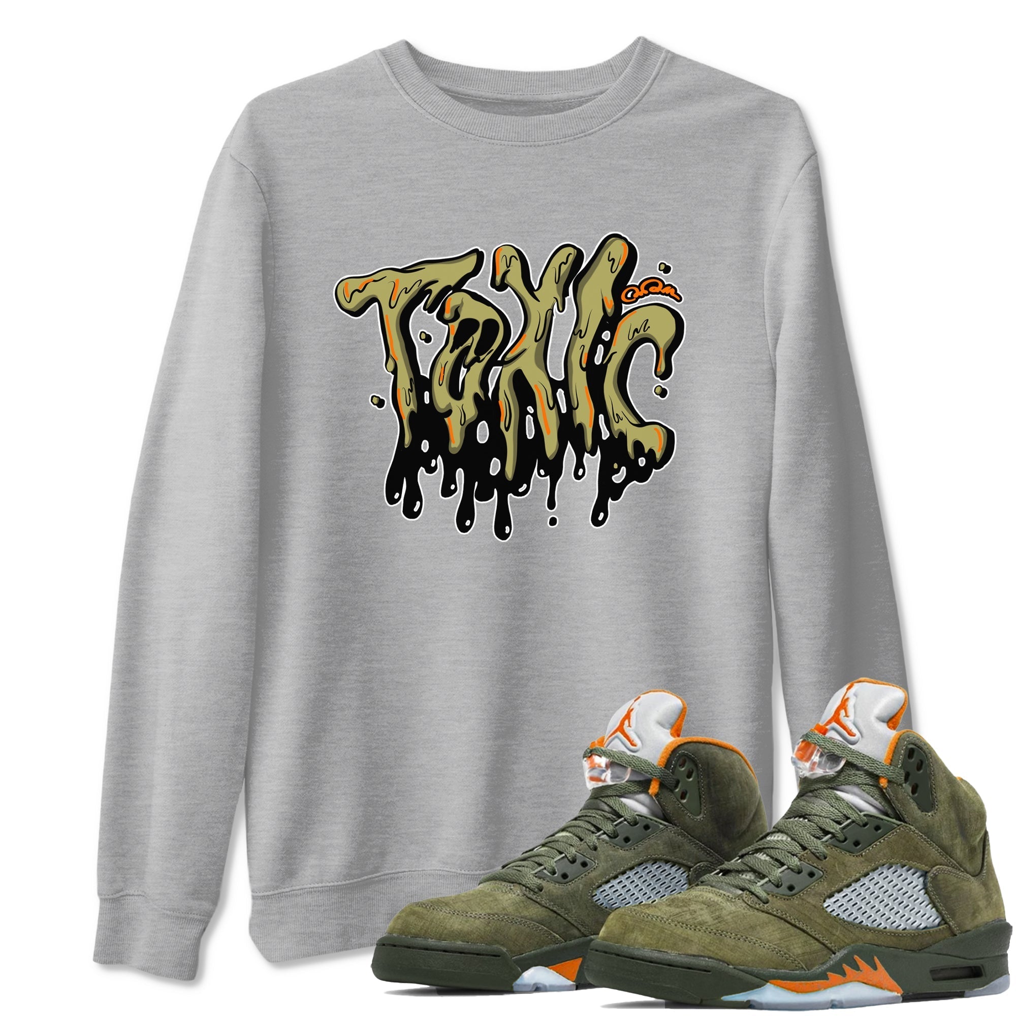 Toxic snkmatch Tees - Air Jordan 5 Olive