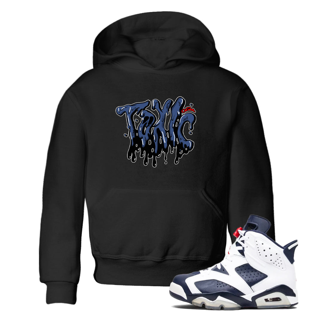 Toxic snkmatch Tees Kids - Air Jordan 6 White And Midnight Navy