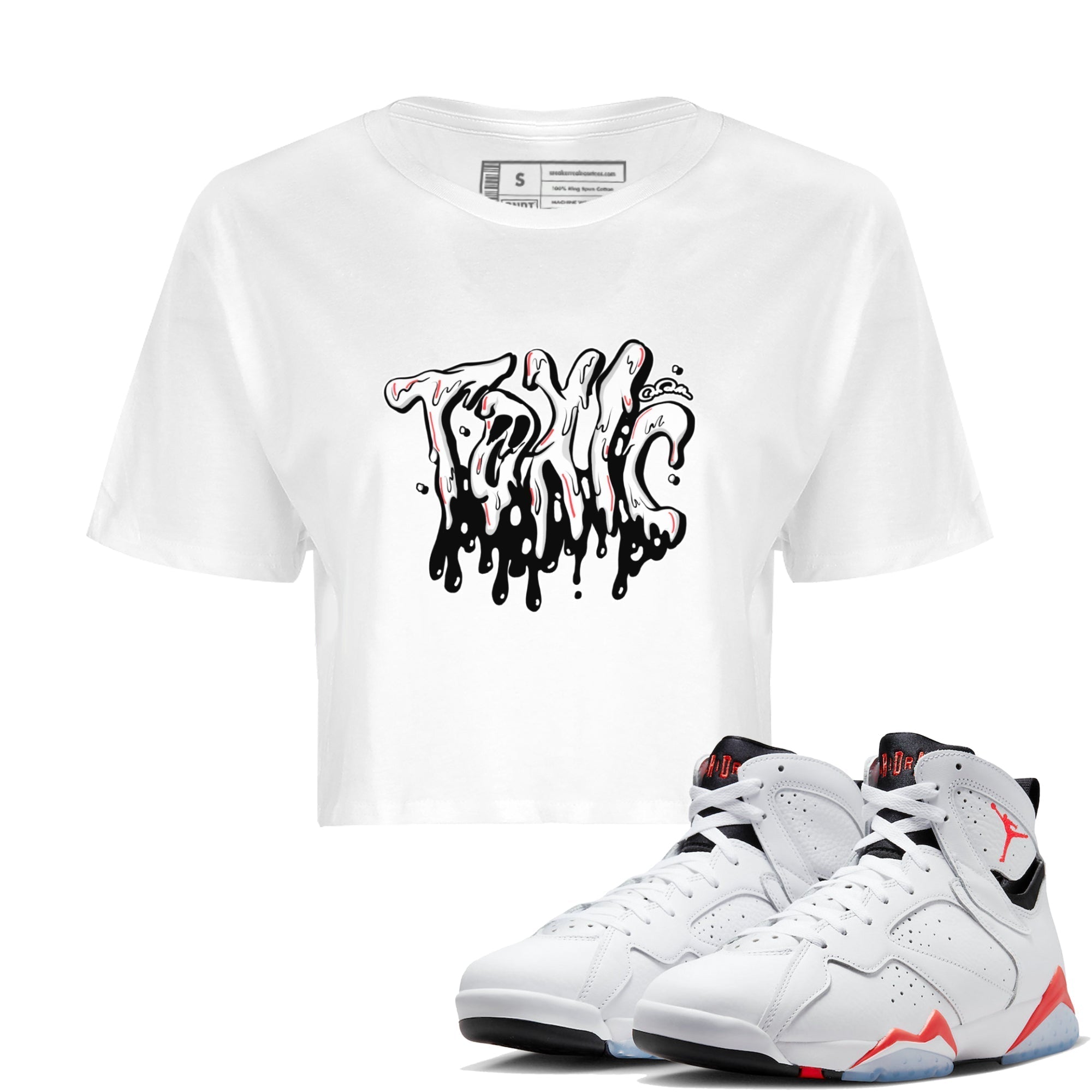 Toxic Women's Tops - Air Jordan 7 White Infrared