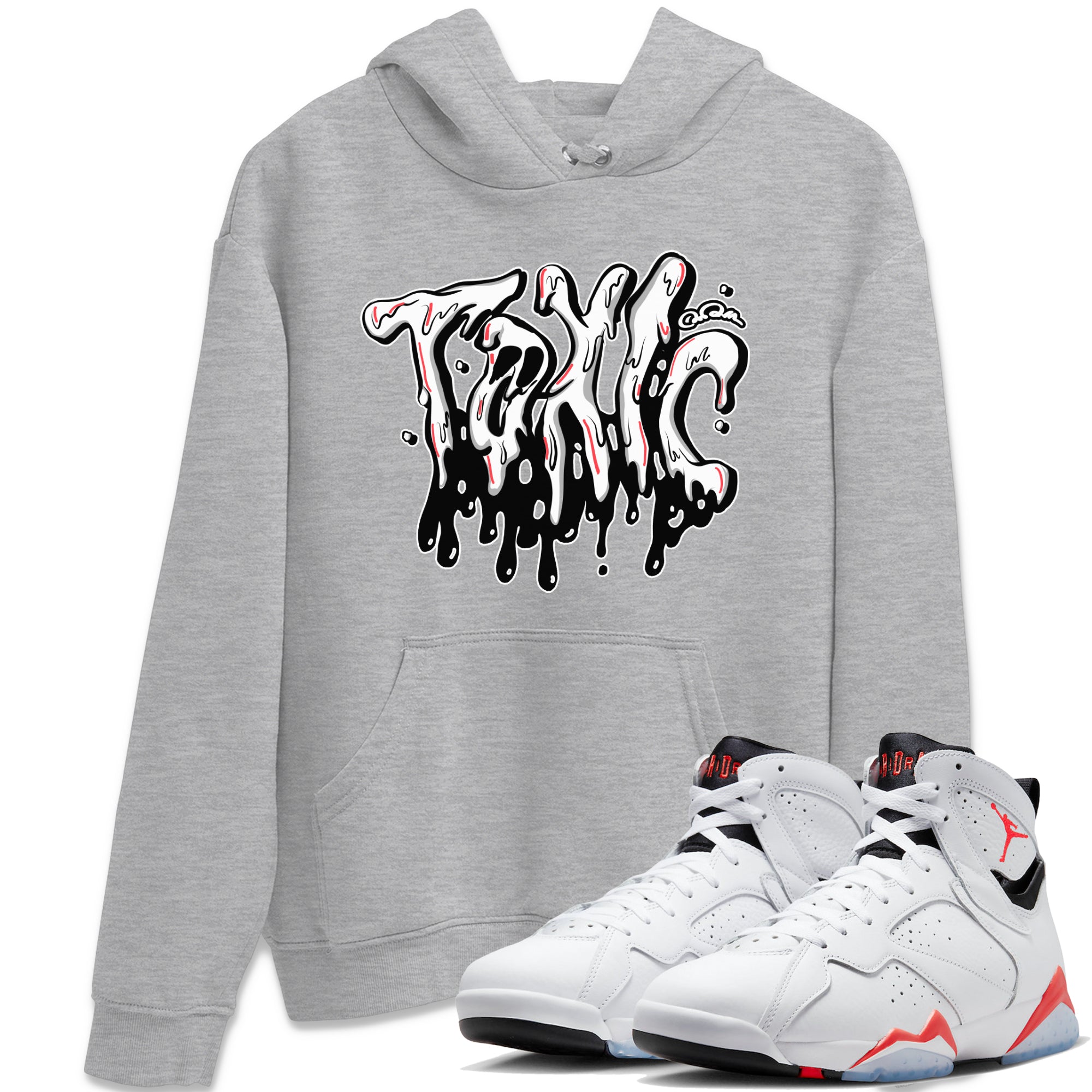 Toxic Unisex Tops - Air Jordan 7 White Infrared