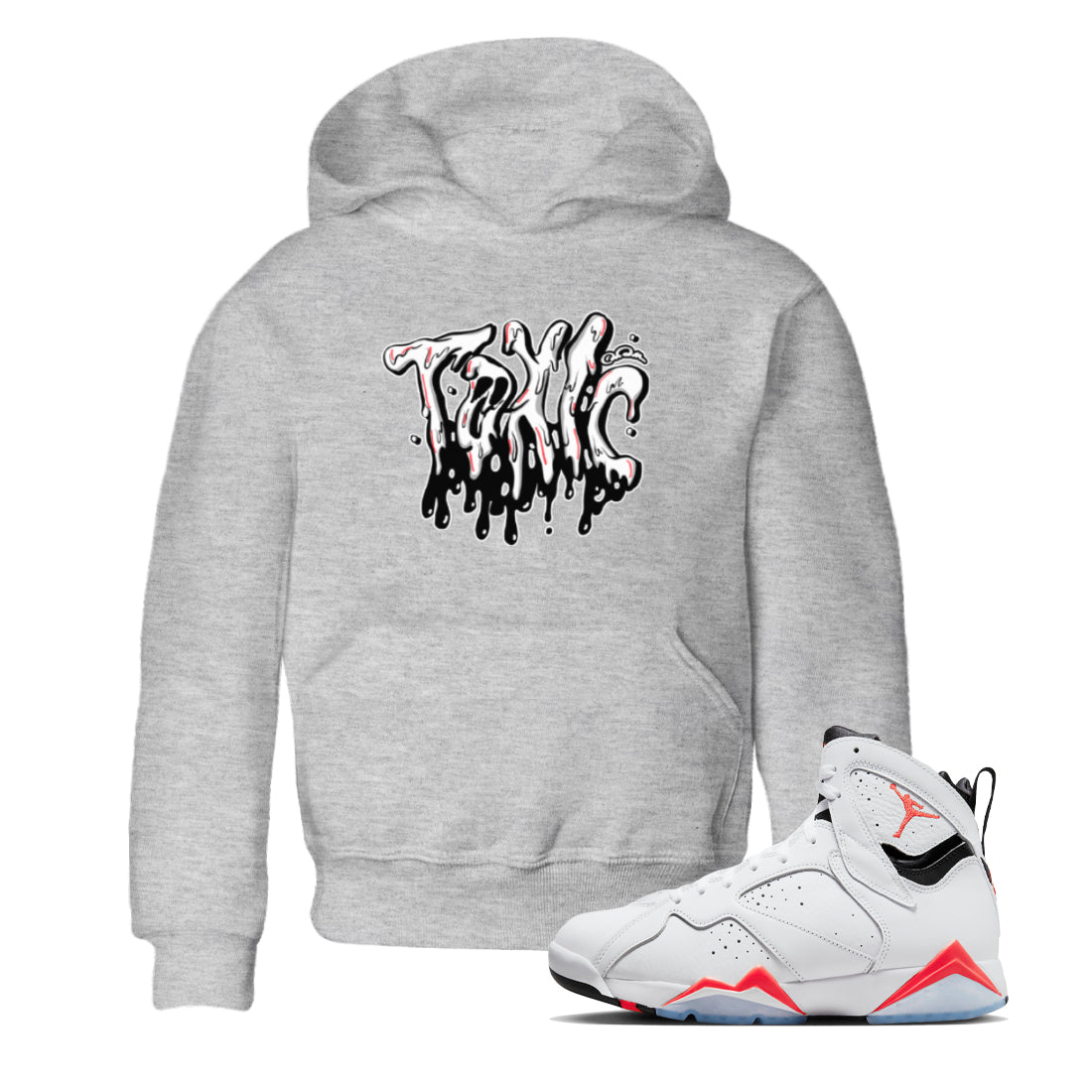 Toxic Kids Tops - Air Jordan 7 White Infrared