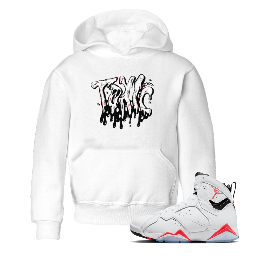 Toxic Kids Tops - Air Jordan 7 White Infrared